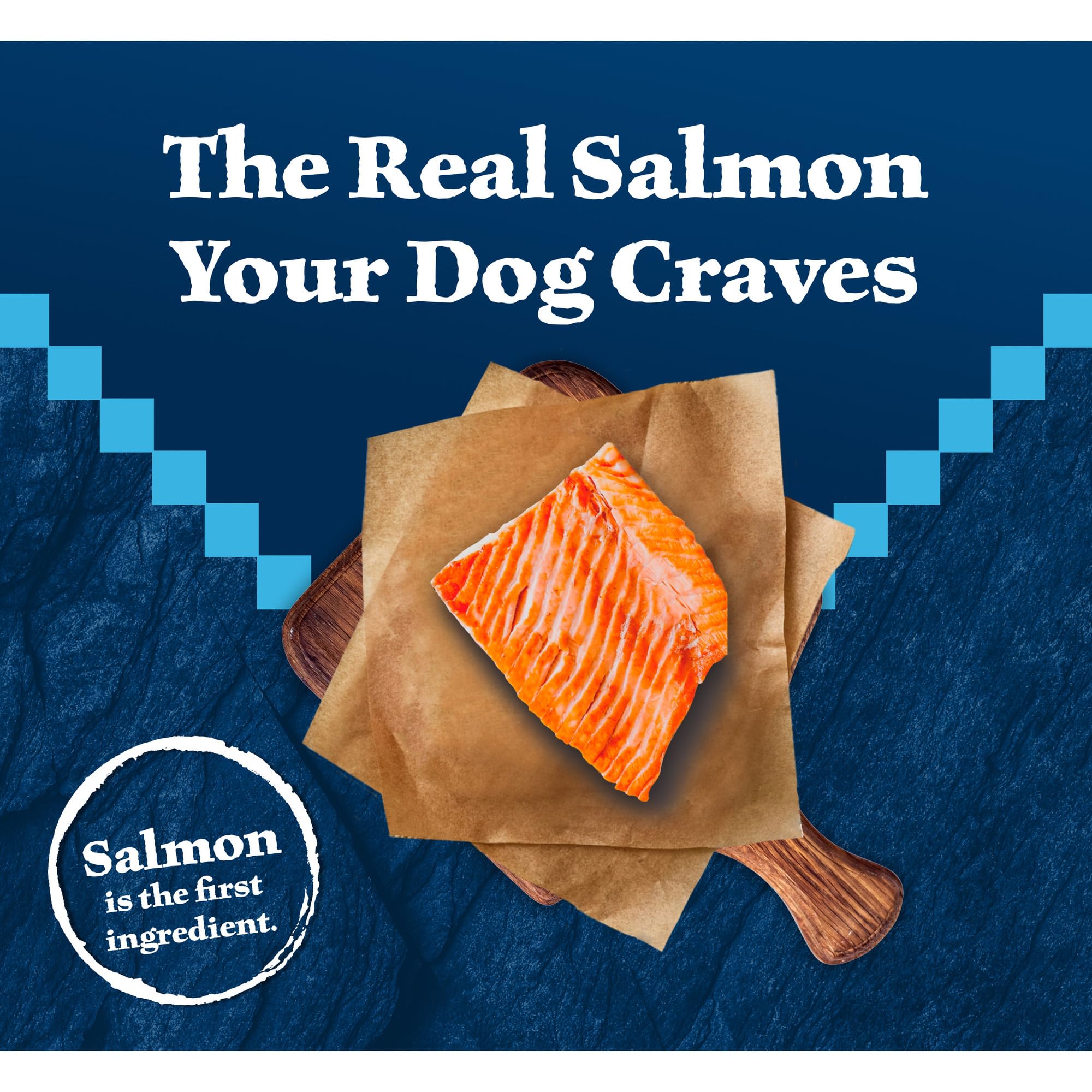 Blue Buffalo Wilderness Natural High-Protein Dry Food for Adult Dogs, Salmon Recipe, 4.5-lb. Bag