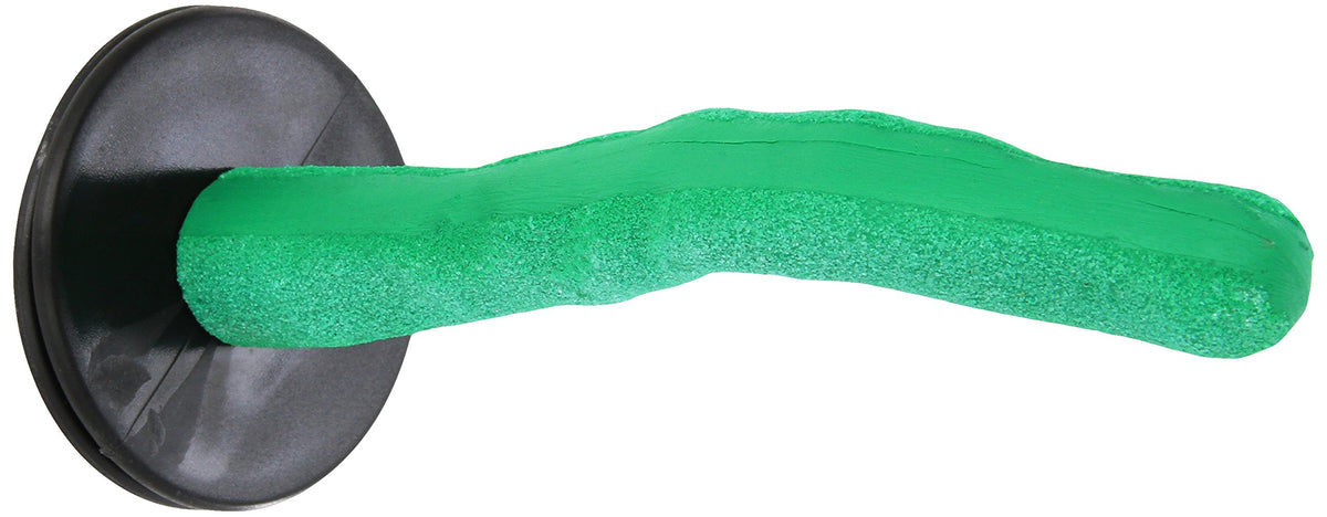Sweet Feet And Beak Safety Pumice Perch Bird Toys - Features Real Pumice - Parrot Toys - Promotes Healthy Feet - Safe, Non-Toxic Pet Supplies & Accessories For Bird Cages (Small, Green)