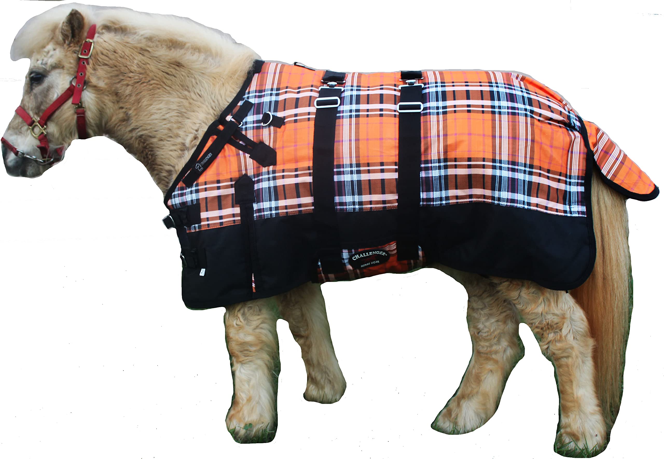 Challenger 46' 1200D Miniature Weanling Donkey Pony Horse Foal Winter Blanket Orange 51970B