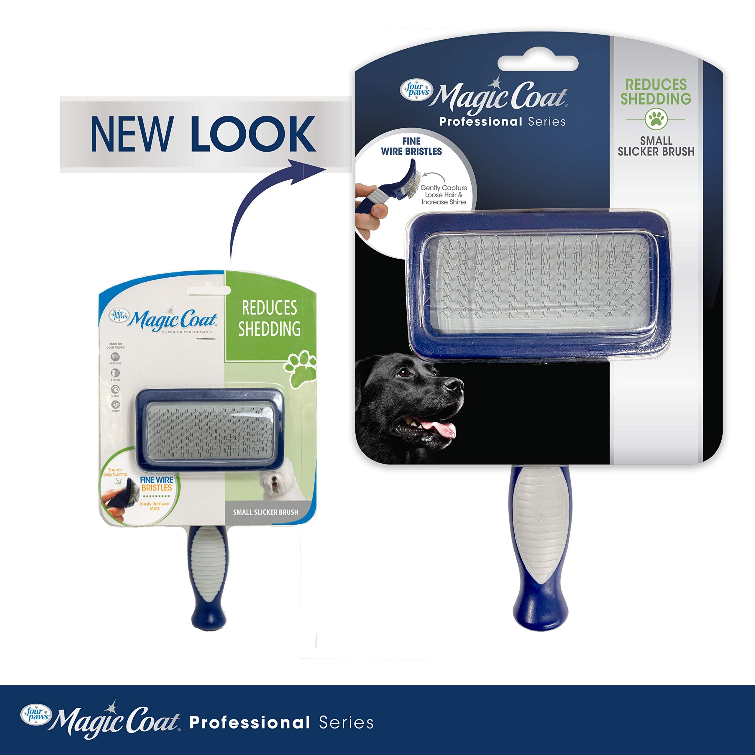 Four Paws Magic Coat Professional Series Grooming Brushes For Dogs & Cats L Trimmers, Nail Clippers, & Brushes Dog & Cat