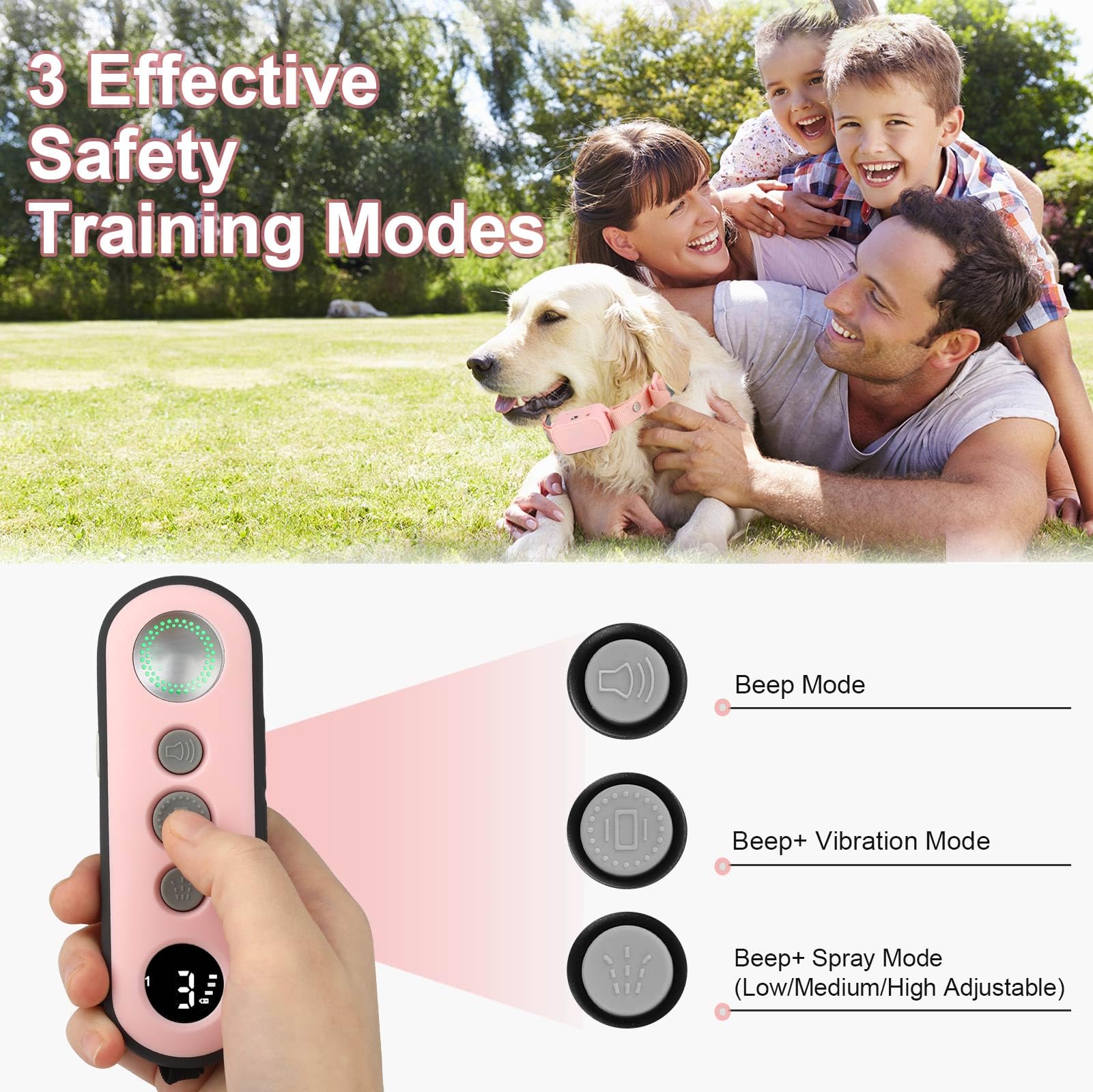 Citronella Dog Training Collar [1* Spray Refill With 2 Dog Collar] Citronella Dog Bark Collar, Spray Bark Collar Safer & Humane