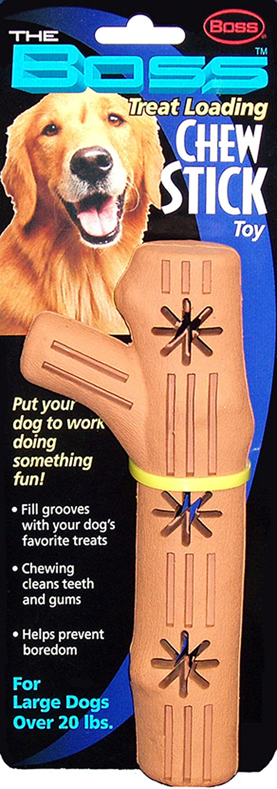 Boss Pet Large Rubber Chew Stick Treat Toy