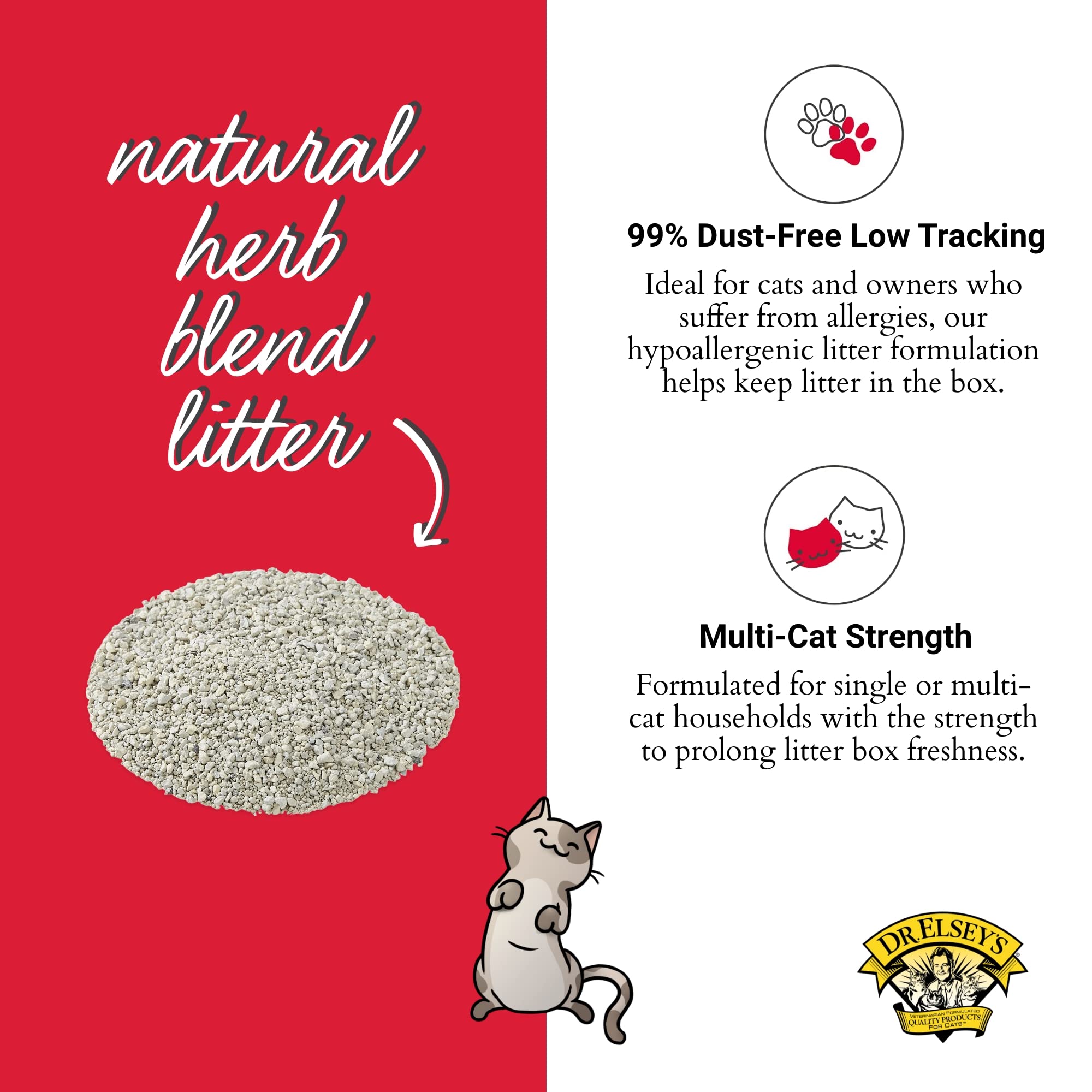 Dr. Elsey'S Cat Litter Cat Attract - Unscented Natural Herbal Cat Litter - Superior Odor Control Cat Litter - Low Dust & Low Tra