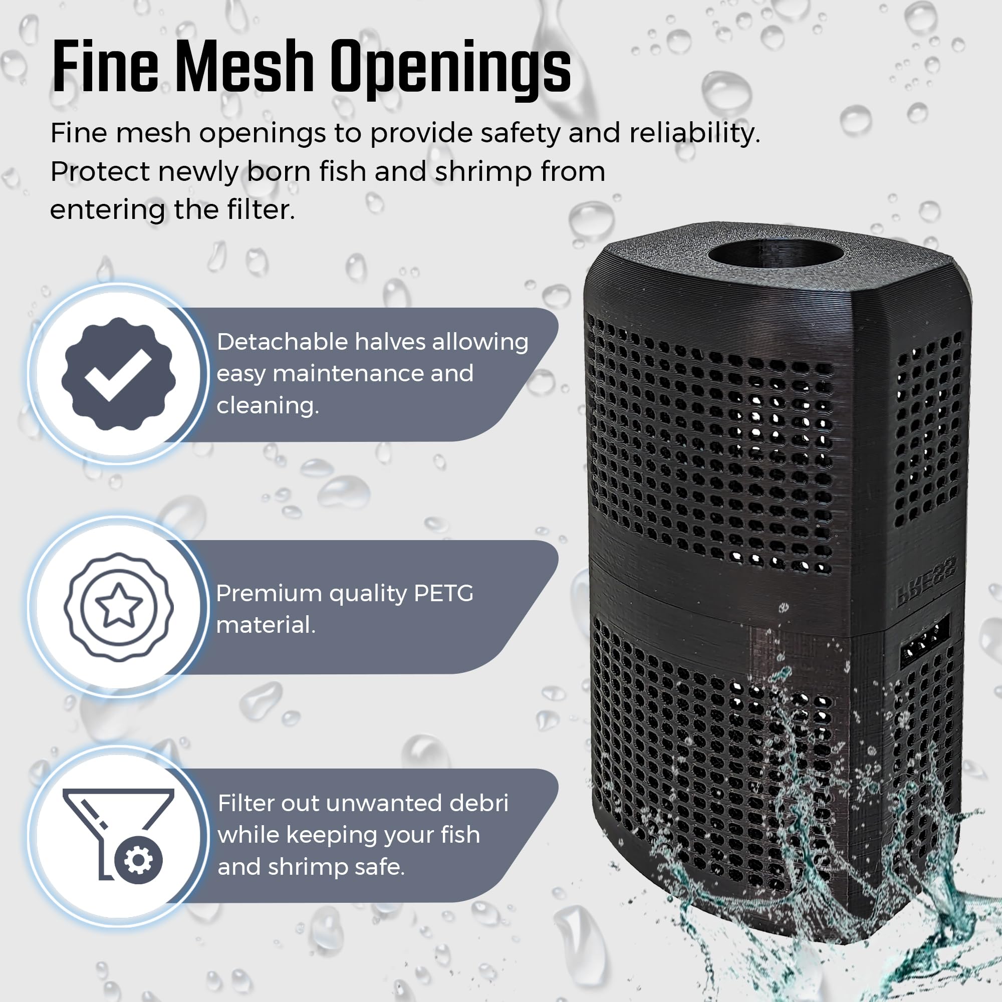 Aquameta Aquarium Filter Intake Guard for Fluval FX2/FX4/FX6 - Premium Compatibility and Protection