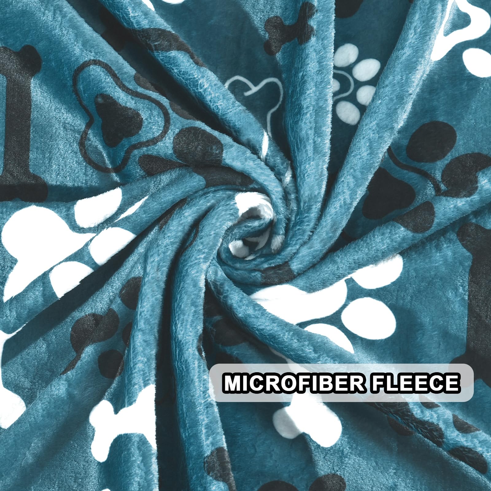 Ahoocustom Dog Blanket,Super Soft Fluffy Premium Fleece Pet Puppy Blanket For Large Medium Dog Cat Mat Cover For Bed Couch,Rever