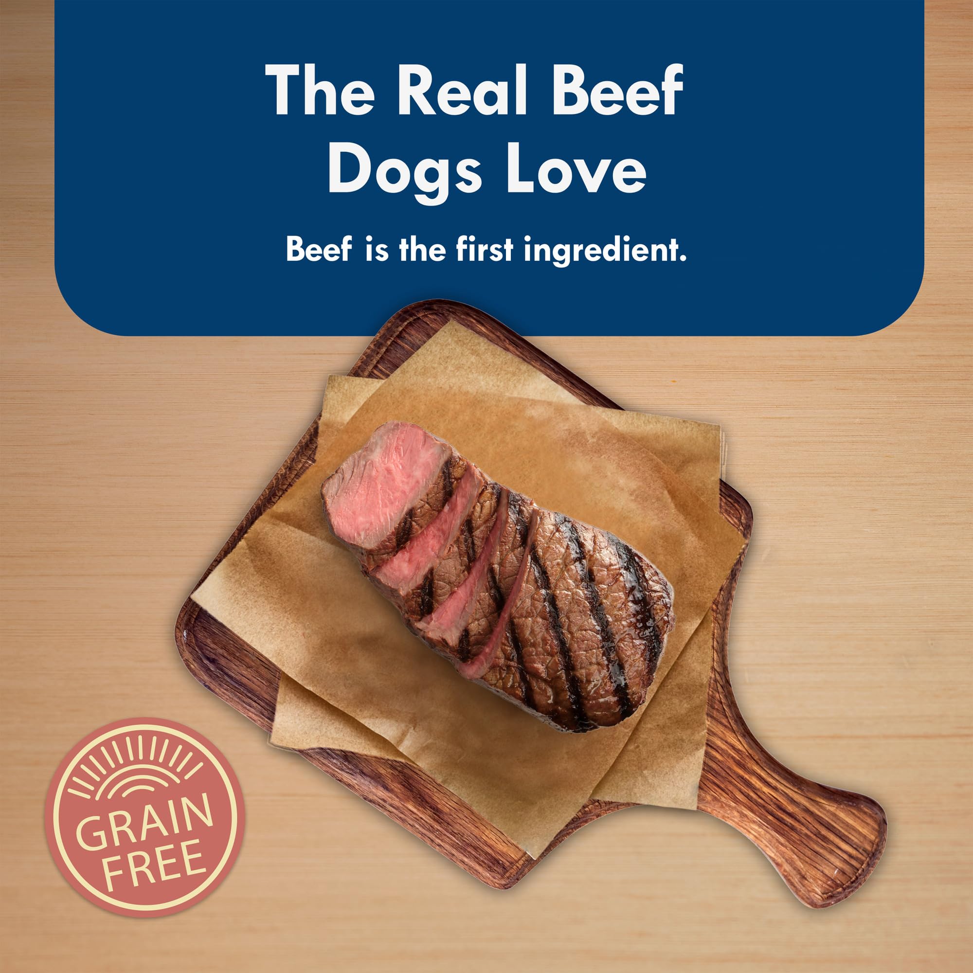 Blue Buffalo Delights Small Breed Natural Wet Dog Food, Prime Rib Flavor in Gravy, 3.5-oz Cups, 12 Count