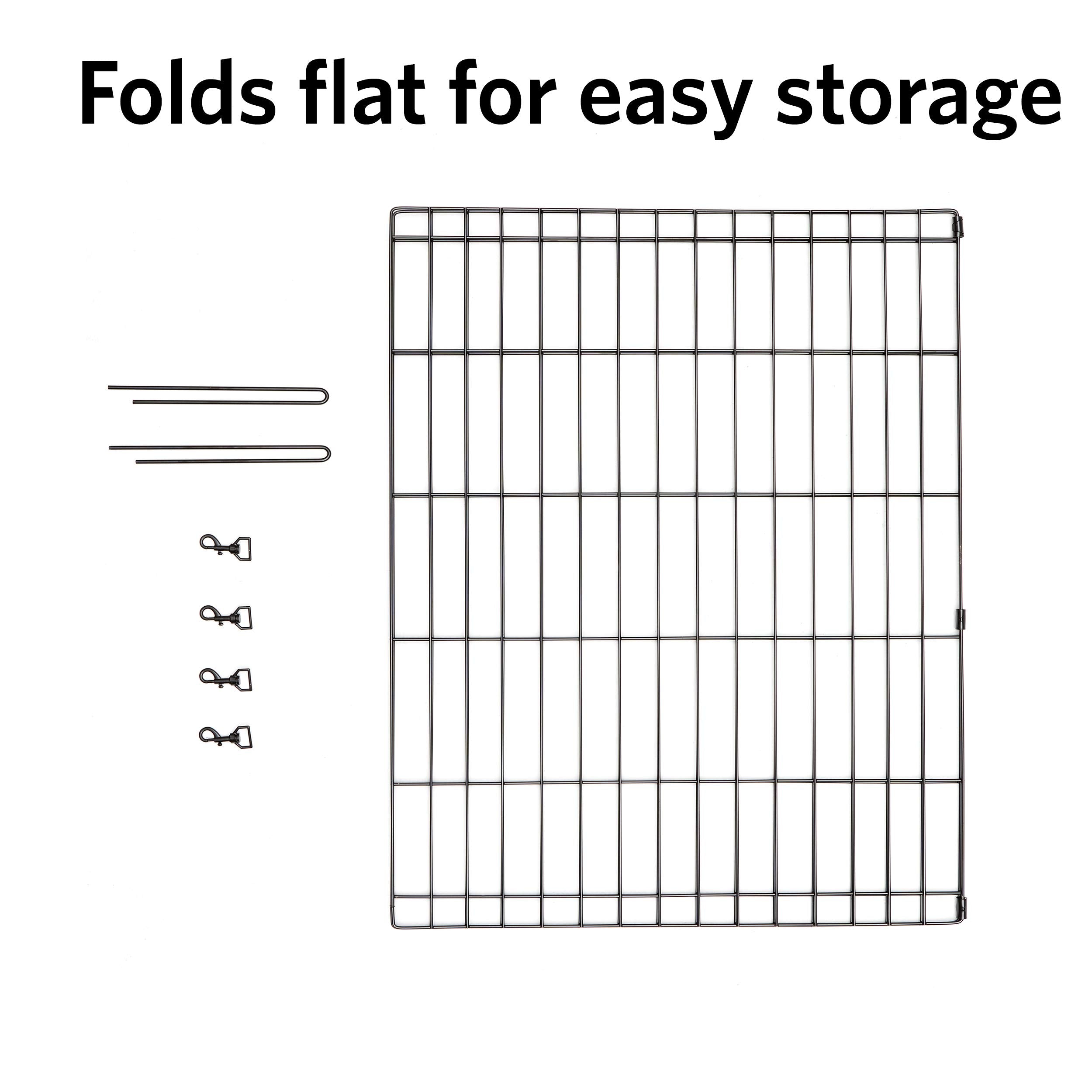 Midwest Homes For Pets Universal Pet Playpen 2-Panel Extension Kit | Fits Metal 30-Inch Dog Pens | Kit Measures, 24X30 Inch (Pac