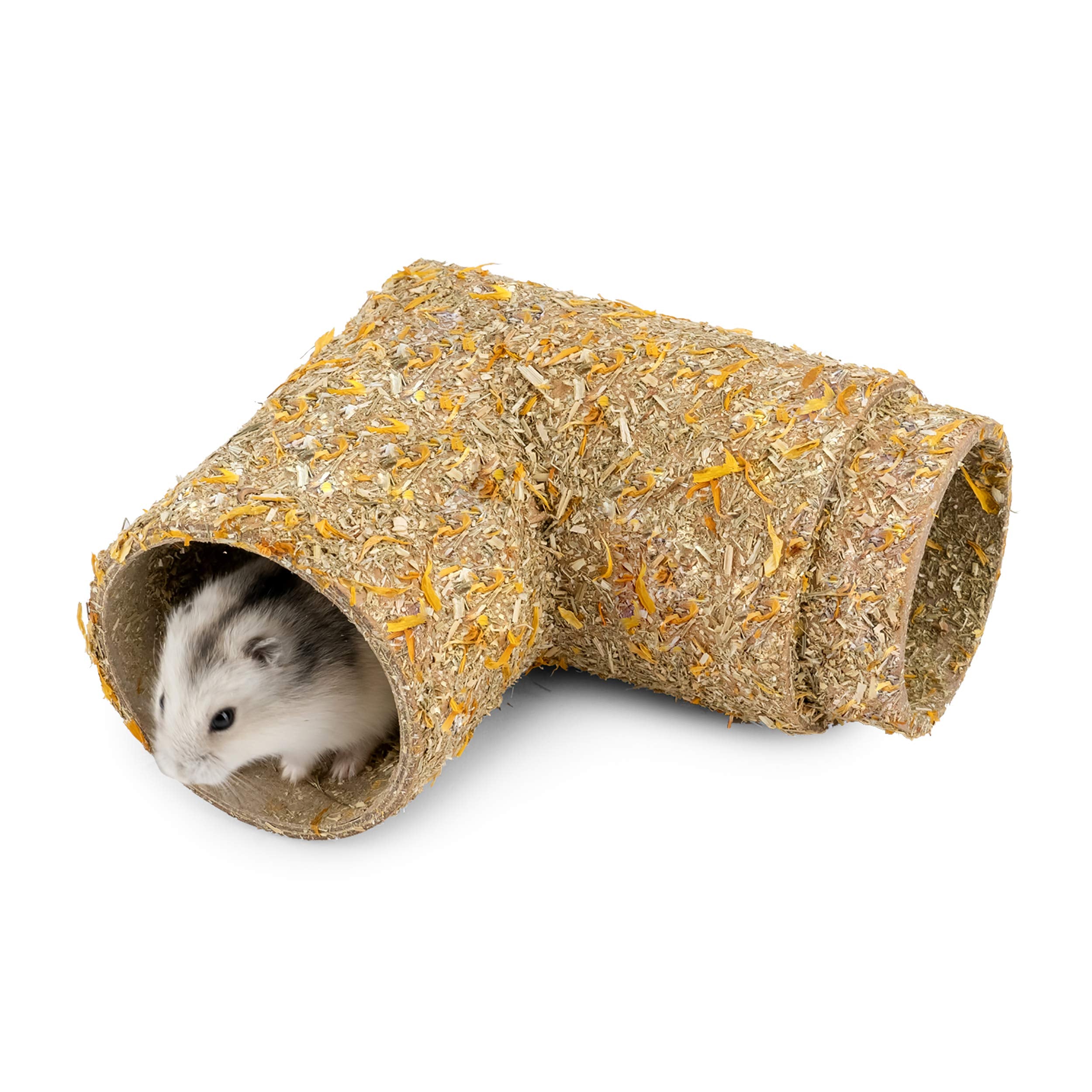 Niteangel Creative & Composable Hamster Tunnel - Diy & Build Unique Tube Burrow As Hideout For Small Sized Animals Like Hamsters Mouse Gerbils Mice (Corner)