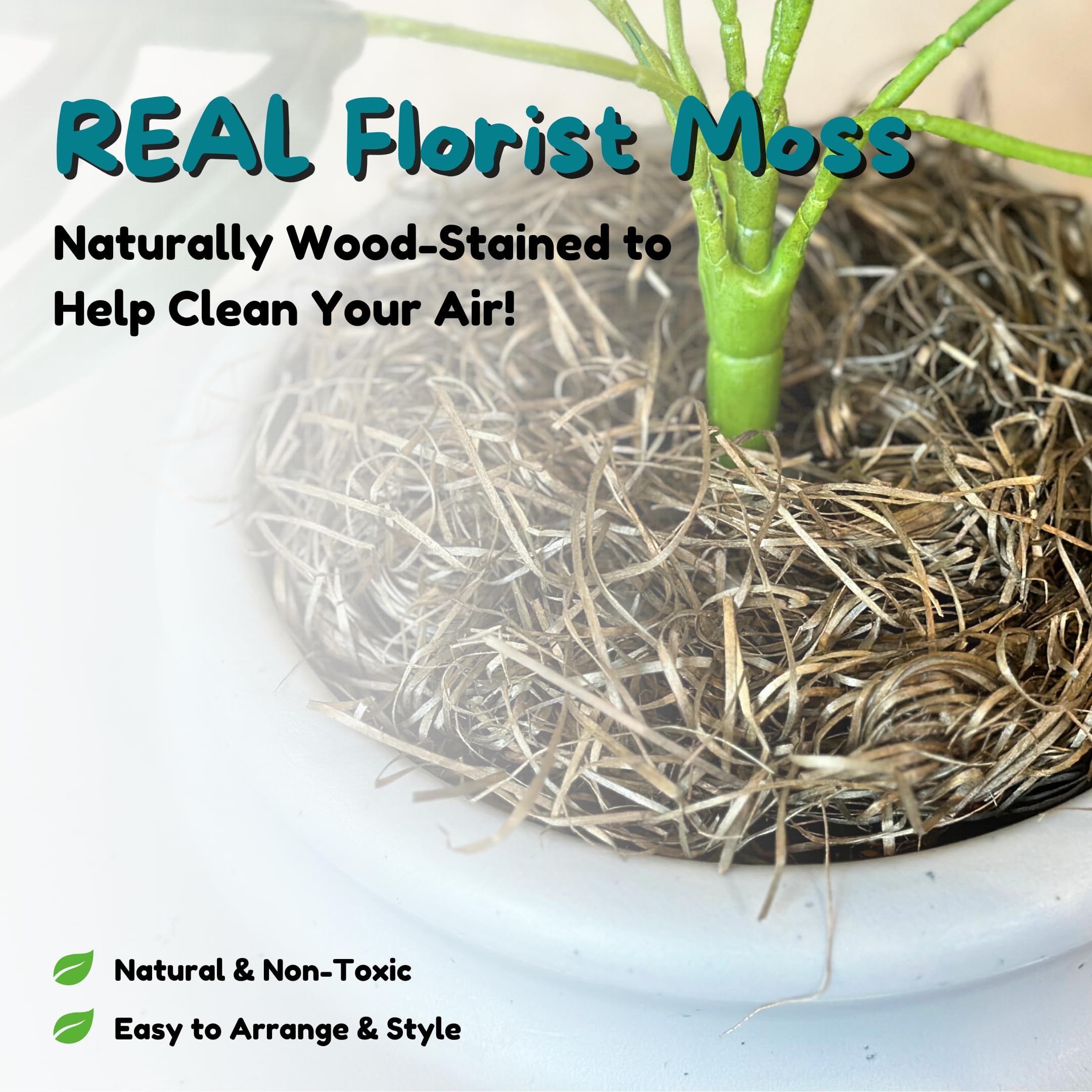 Good Pet Stuff Hidden Litter Box Base Kit, Round Enclosed Cat Planter Furniture With Fake Plant, Hooded Vented Carbon Filter System For Odor Control, Easy To Clean, Made In Usa, Stone Grey