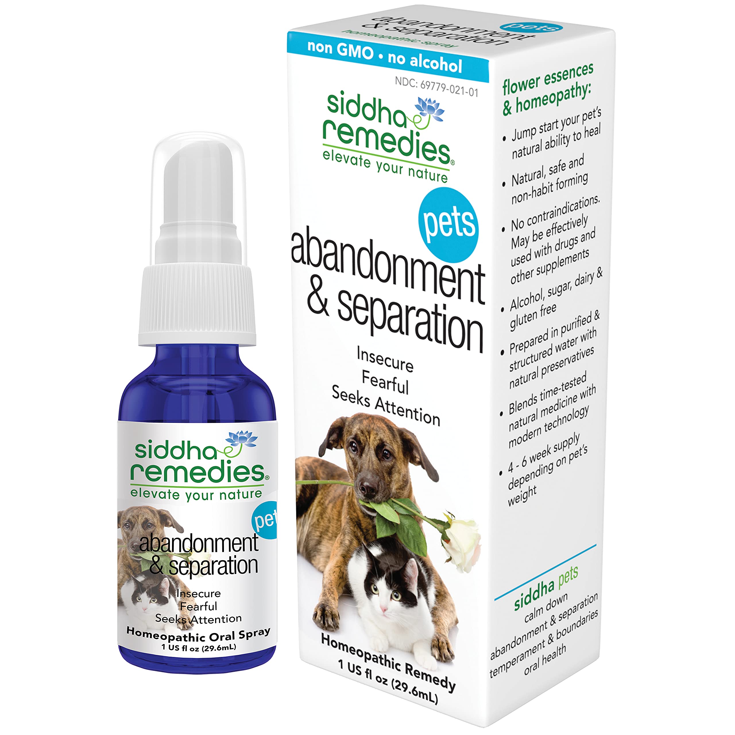 Siddha Remedies Abandonment & Separation for Pets | Natural Homeopathic Remedy for Dogs, Cats, and Animals | Naturally Helps Ani