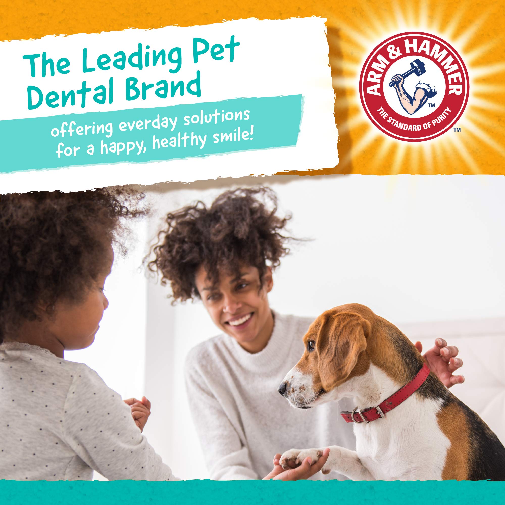 Arm & Hammer for Pets Ringers Dental Treats for Dogs  Dental Chews Fight Bad Dog Breath, Plaque & Tartar Without Brushing  Fresh