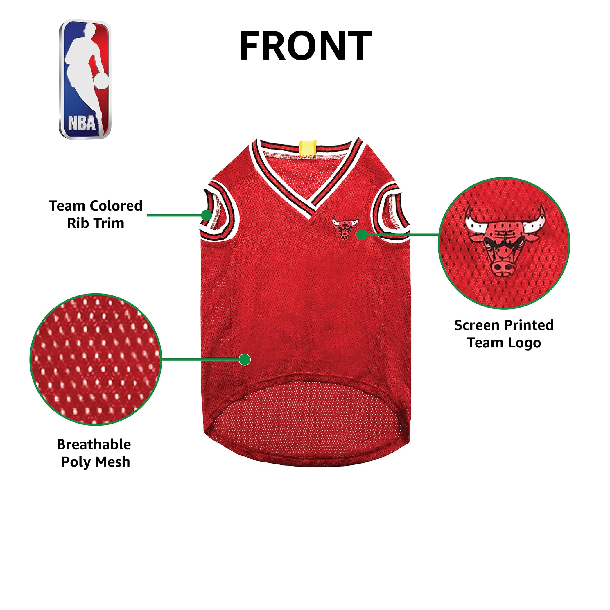 Pets First Jersey, Large - Tank Top Basketball Pet Jersey