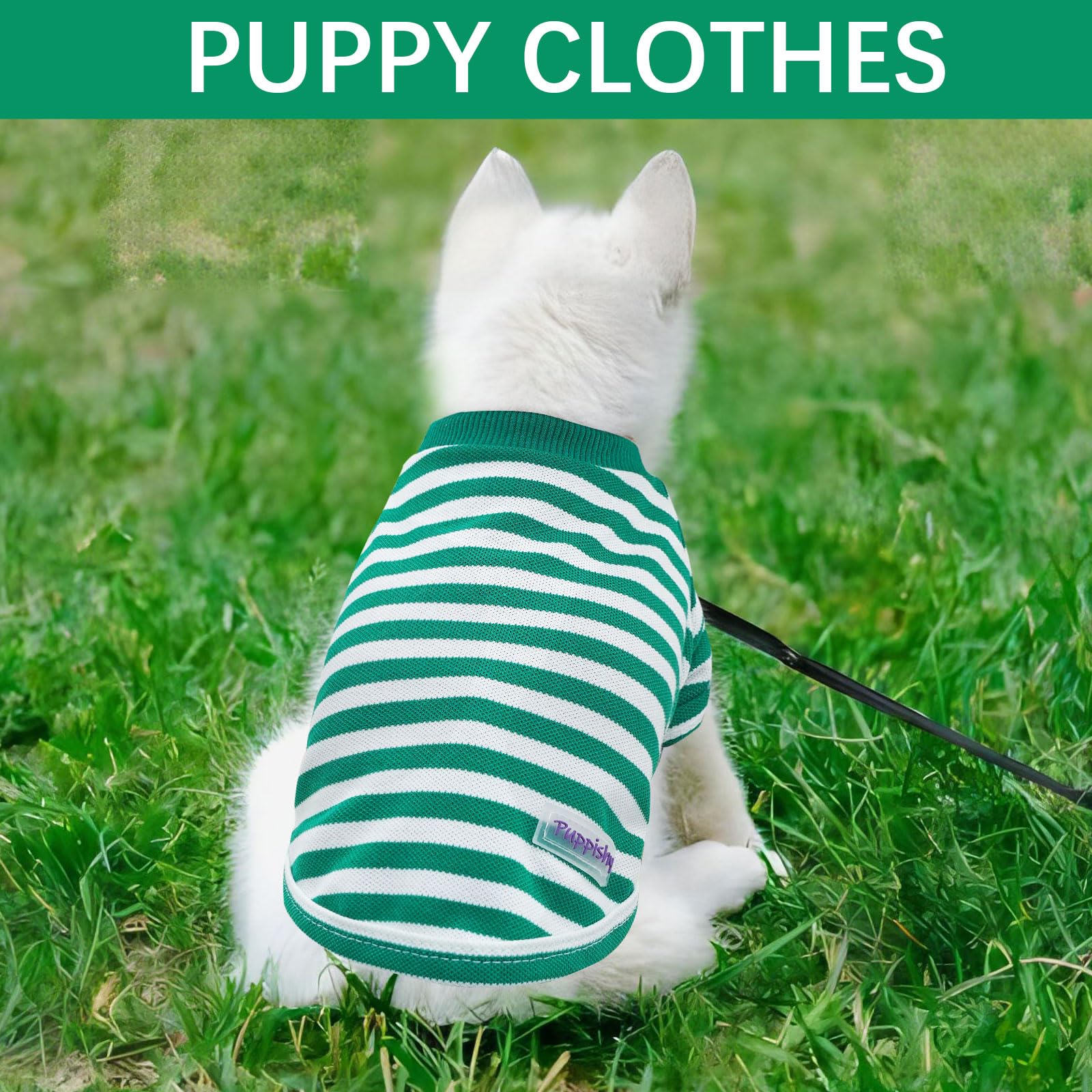 2 Pieces Puppy Clothes Summer Dog Shirt Cute Soft Dog Shirt For Small Dogs Bresthable Chihuahua Cat Clothes Xs~Xxl Pet Clothing