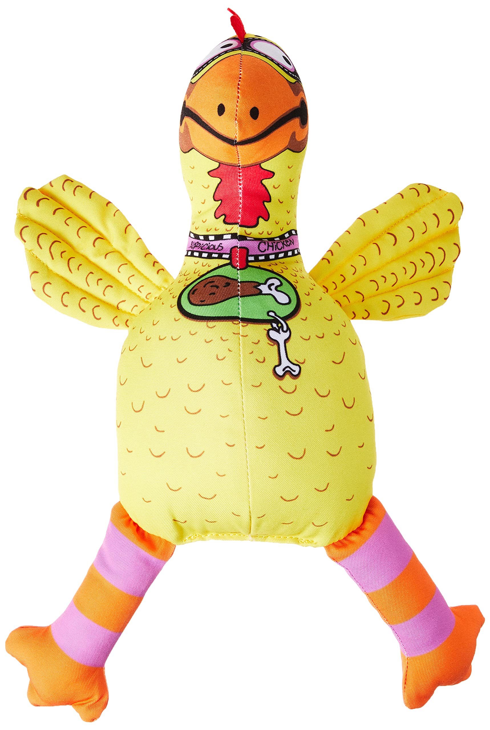 Fatcat Dog Toys - Barnyard Bullies Plush Dog Toy - Made With Heavy Duty Canvas & Includes Squeaker