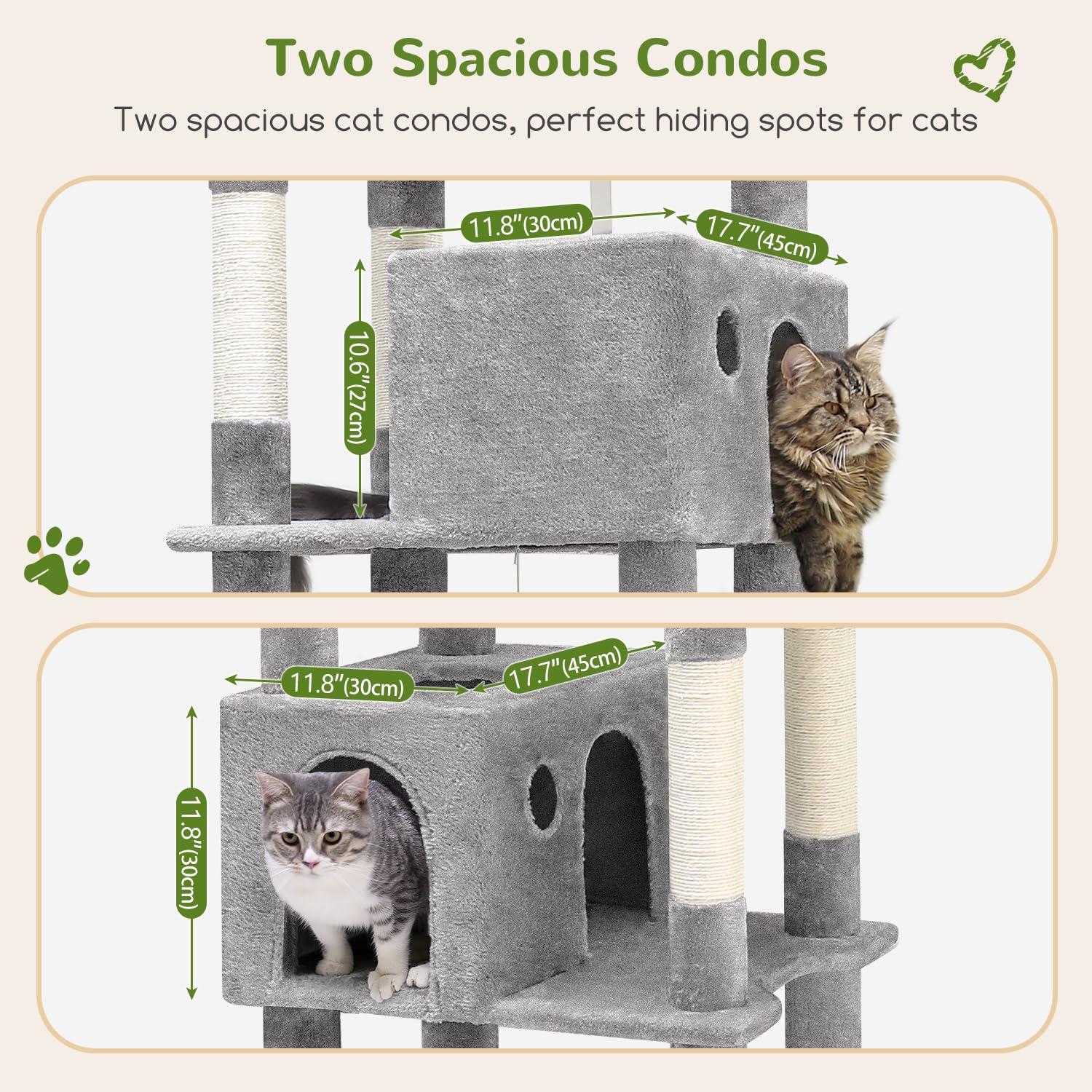 Globlazer F83 Giant Cat Tree, 83 inch Cat Tree for Indoor Cats Large Adult, XXL Cat Tower with 9 Scratching Posts for 20lb+ Heav