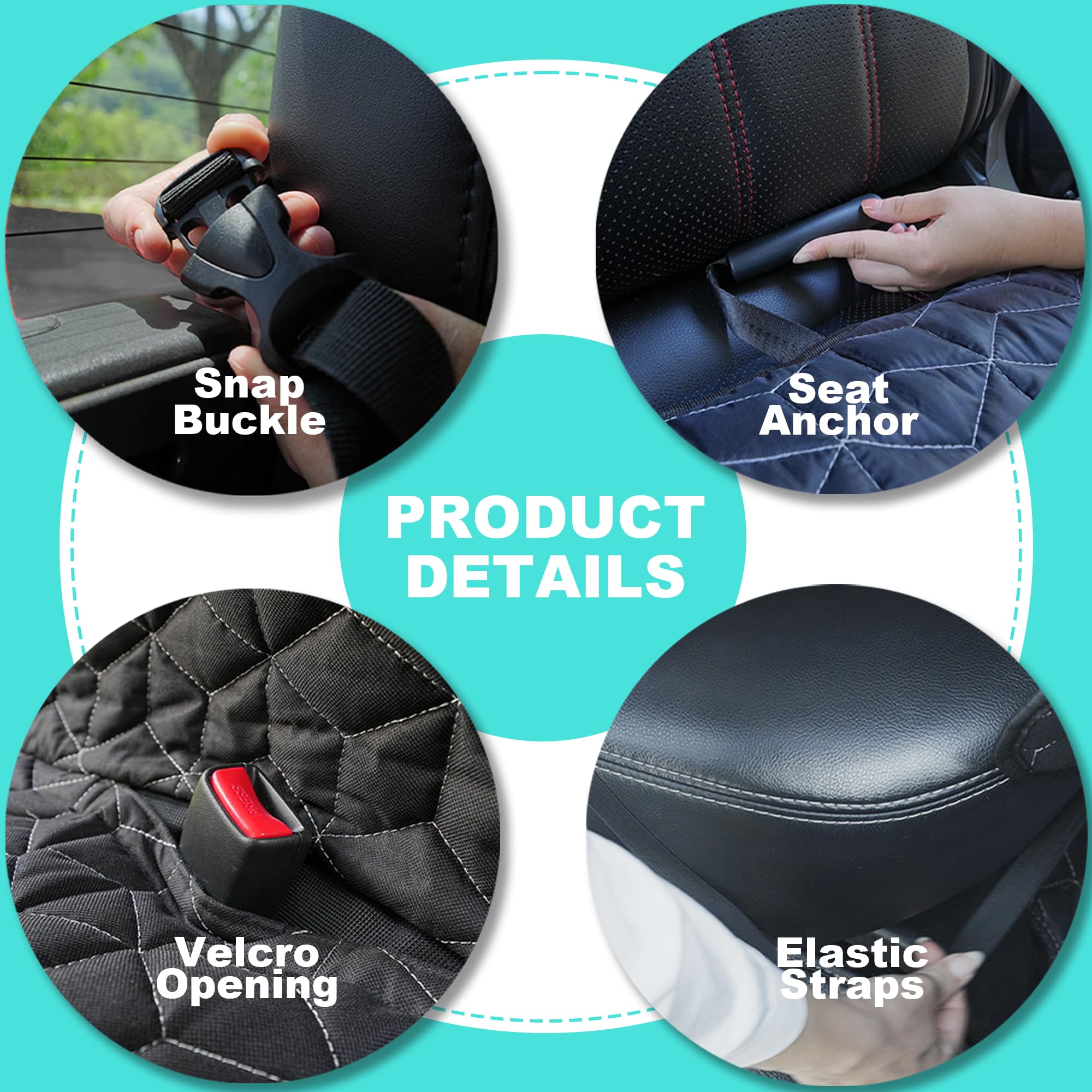 Bench Dog Car Seat Covers For Suv, Waterproof Dog Seat Cover For Back Seat Fit Ford Explorer Heavy Duty Non Slip Back Seat Cover