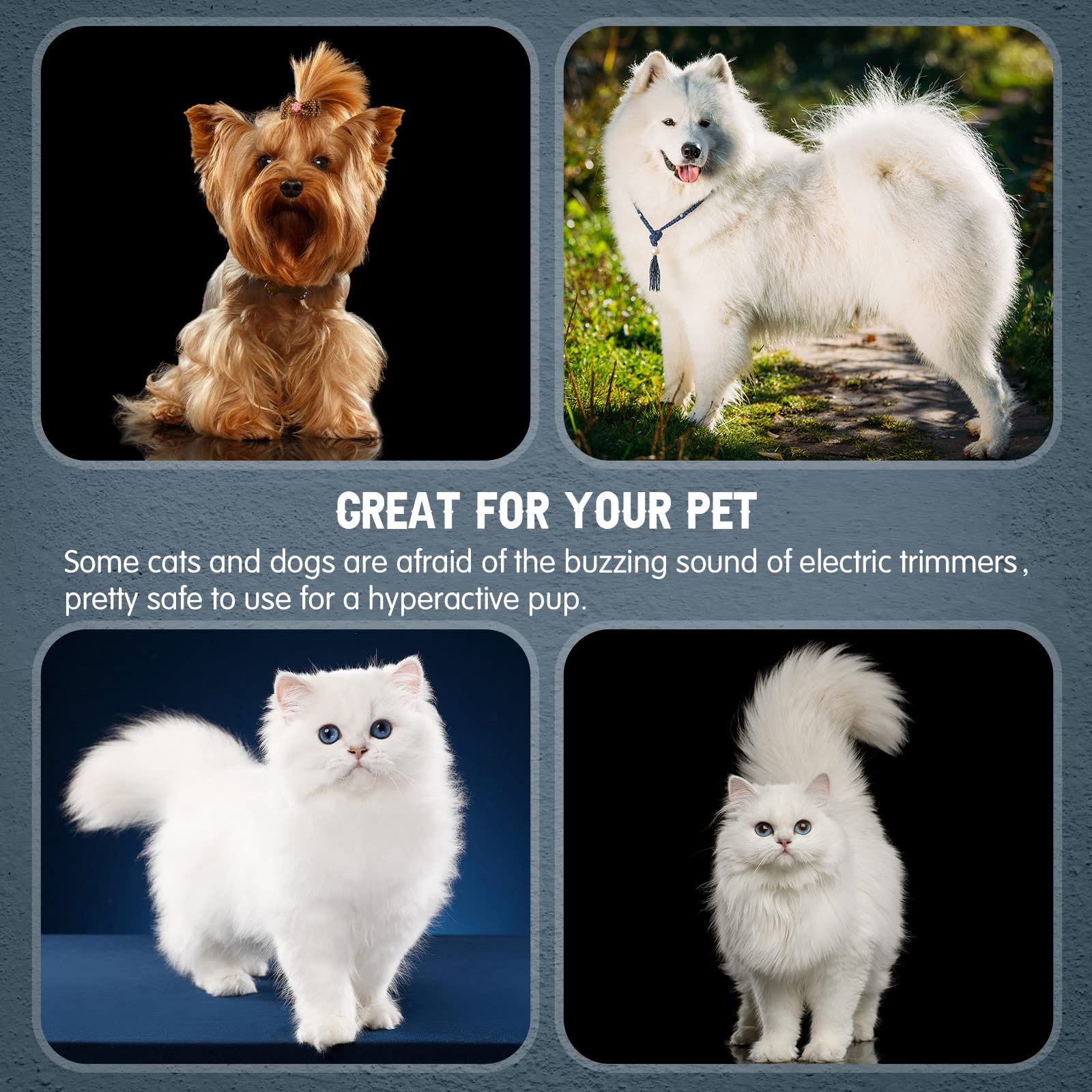 Yinkin 5 Pieces Razor Comb For Dogs Hair Grooming Trimmer For Pet Razor Comb With 25 Extra Blades Manual Dog Hair Trimmer Double