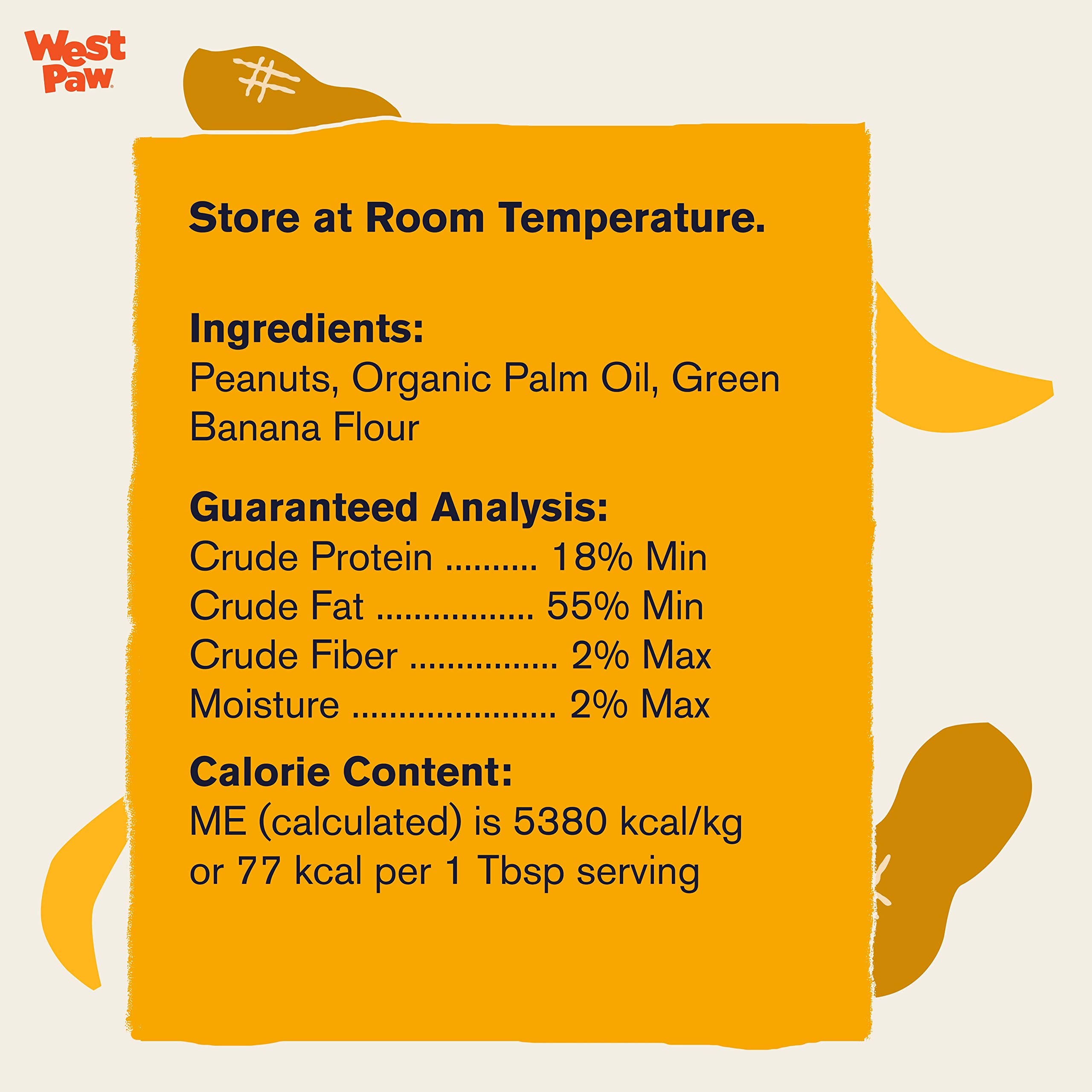 WEST PAW Creamy Treats Peanut Butter & Banana 6.2 Oz