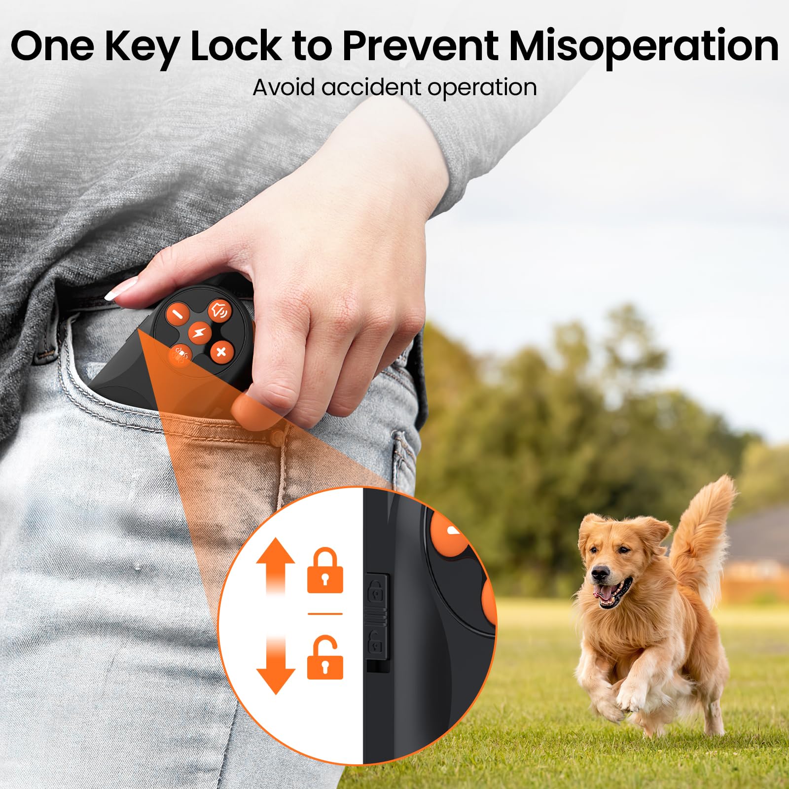 Dog Shock Collar - Dog Training Collar With Remote 1000Ft,Shock Collar For Large Medium Small Dogs 8-120Lbs,Pet Collar With Beep