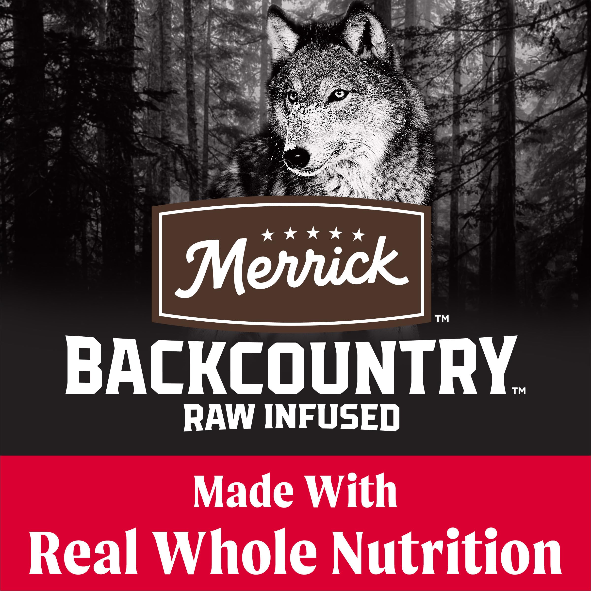 Merrick Backcountry Grain Free Dry Dog Food with Freeze Dried Raw, Great Plains Red Recipe, 20 lb Bag