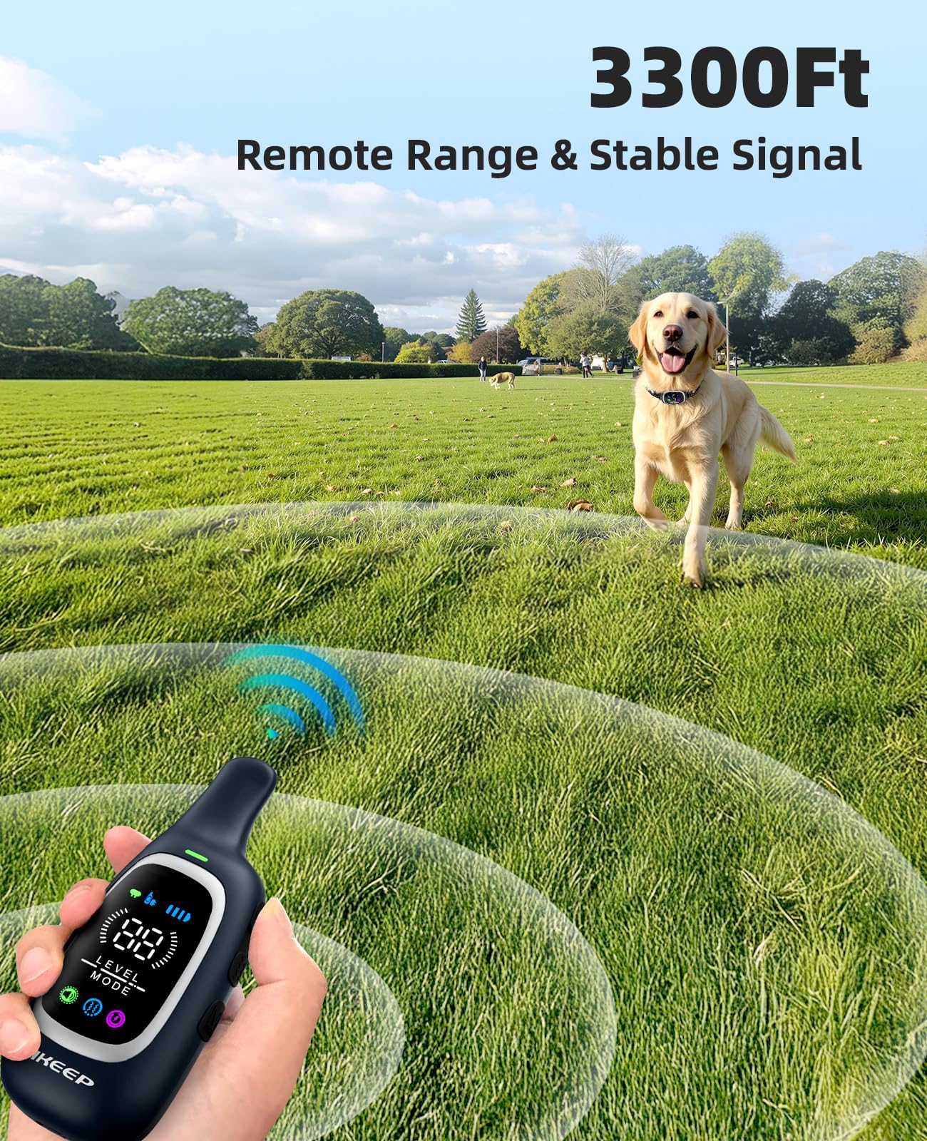 2-In-1 Dog Shock Collar And Bark Collar For Dogs - 3300Ft Dog Training Collar With Remote, Ip67 Waterproof E Collar With Anti-Ba