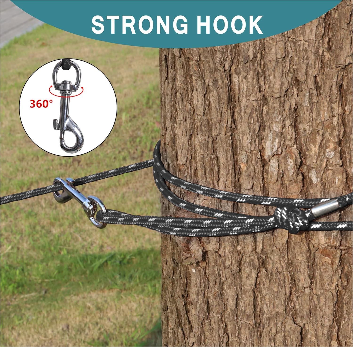 Reflective Cat Leash -15Ft Cat Cable Out Escape Proof Walking Yard Long Durable Safe Leash Traning Play Outdoor For Puppies/Kitt