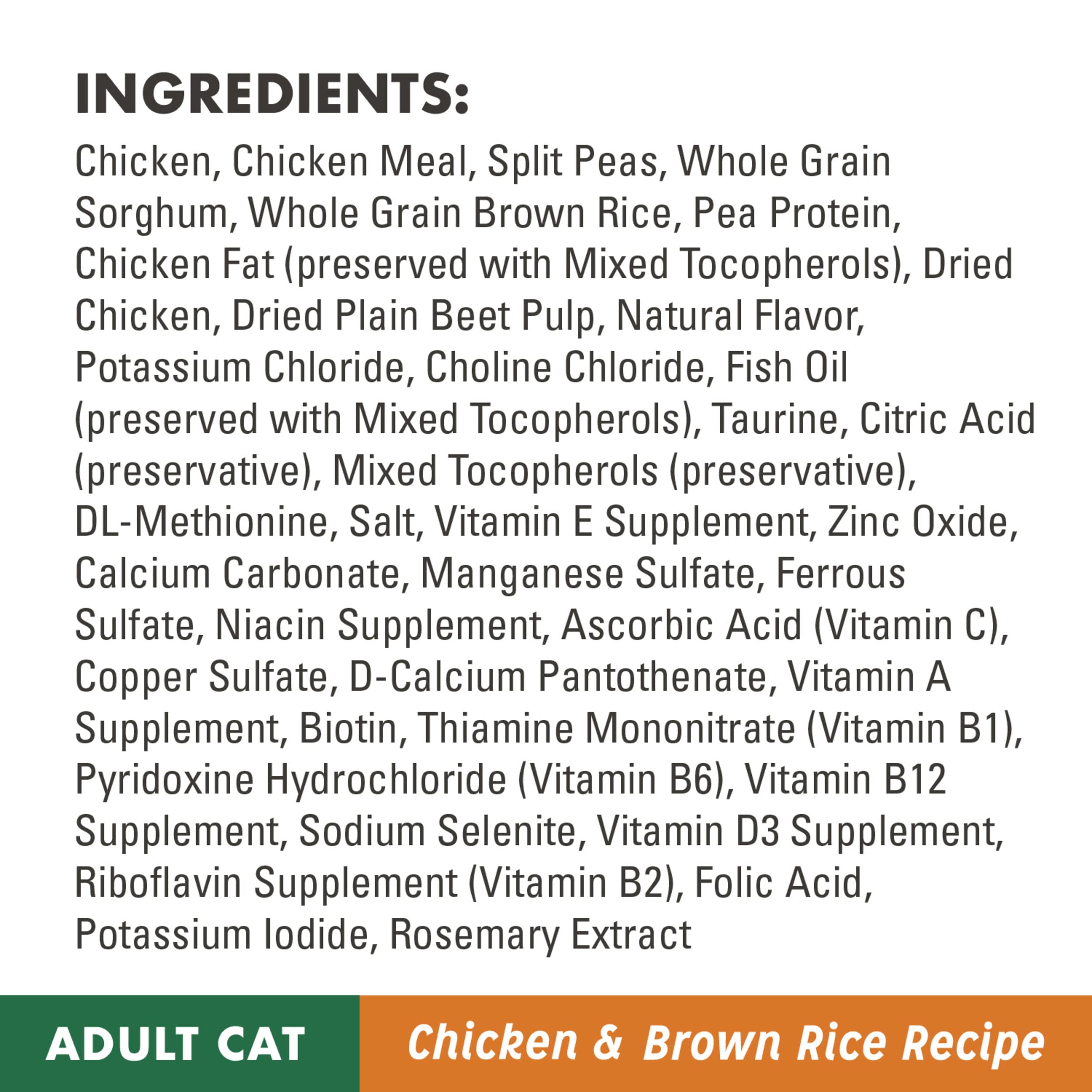 Nutro Wholesome Essentials Adult Dry Cat Food, Chicken & Brown Rice Recipe, 5 lb. Bag