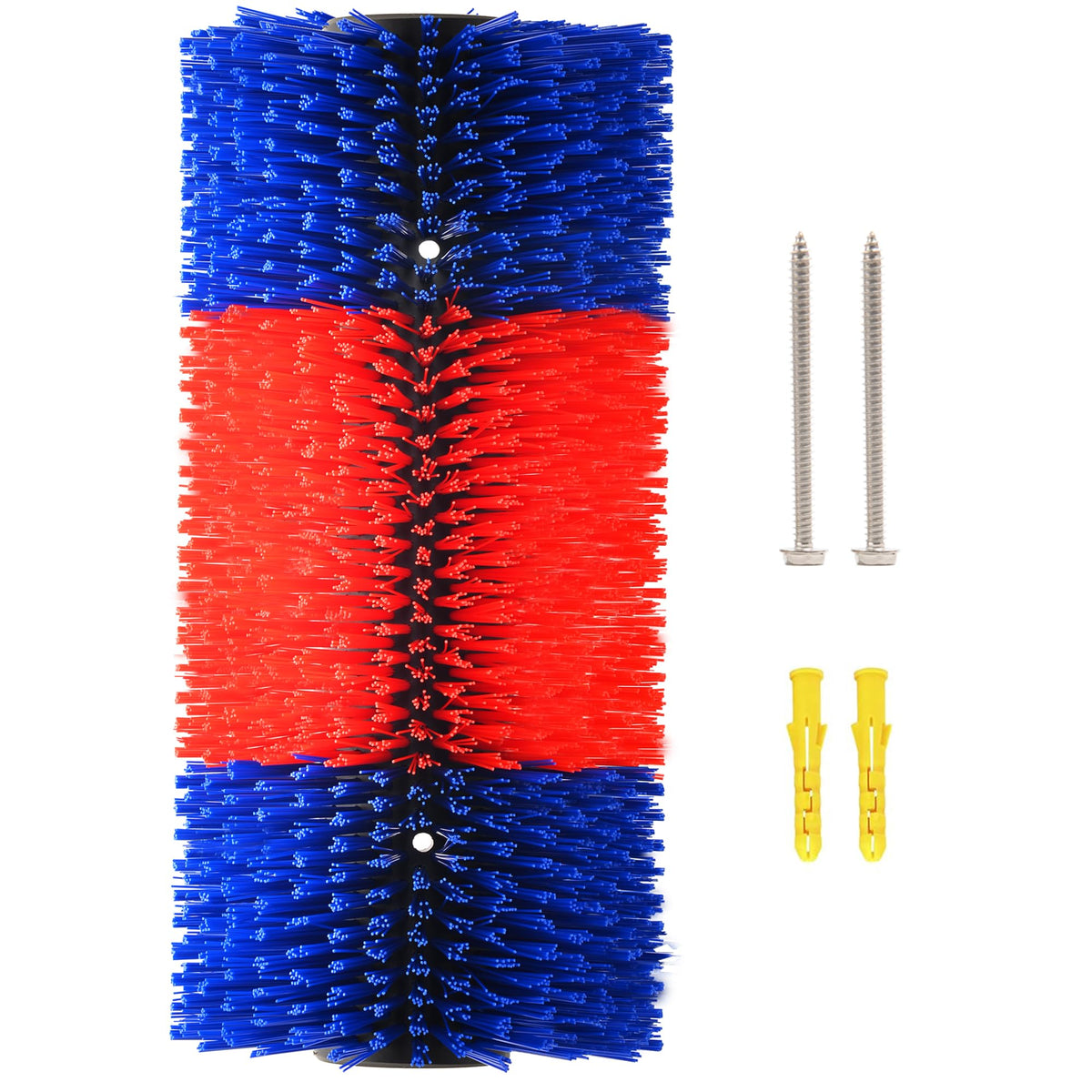 Kunbeien Livestock Scratch Brushes, Horse Massage Brush Kit For Relieving Itching, Suitable For Horses, Cattle, Sheep, Pigs, Red