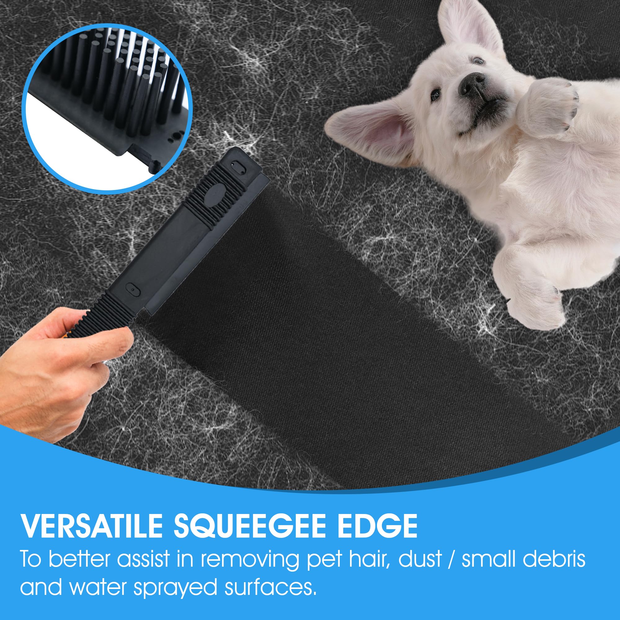 Nanoskin Rubber Pet Hair Brush [85-600],Black