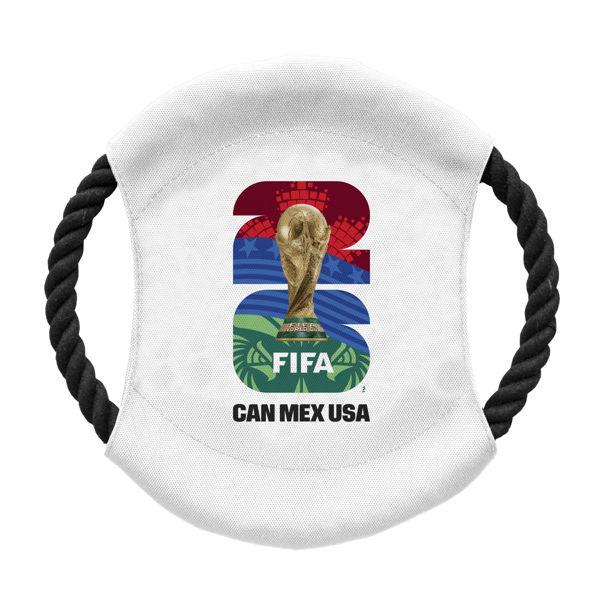 Littlearth Flying Disc Toy for Pets - Officially Licensed FIFA 2026 Soccer Fan Pet Toy