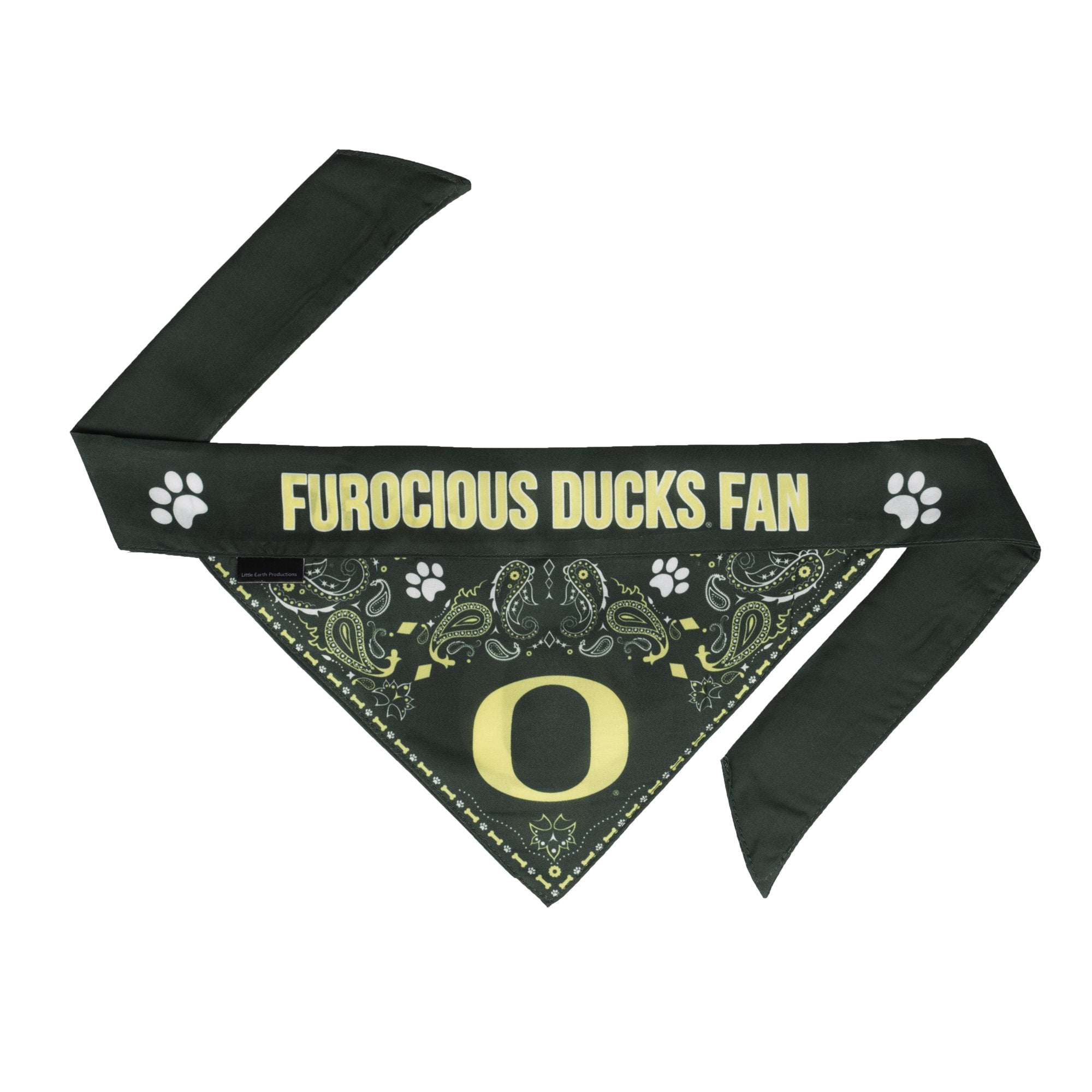 Littlearth Unisex-Adult NCAA Oregon Ducks Pet Bandana, Team Color, X-Small