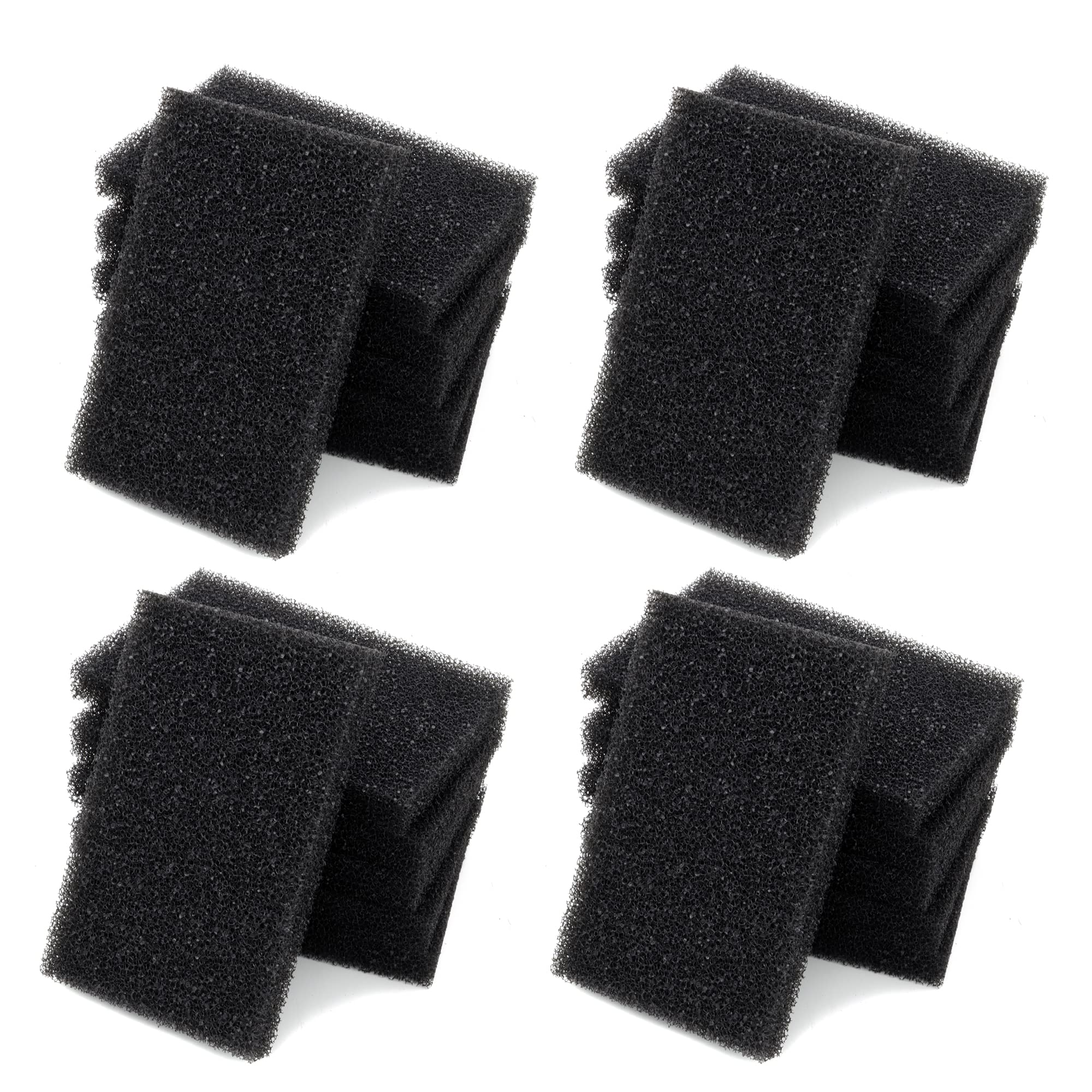 Afacygn Aquarium Bio Filter Media Sponge, 6.28 X 4 X 0.78 Inch 24 Pack Cut-To-Size Foam For Aquarium Fish Tank