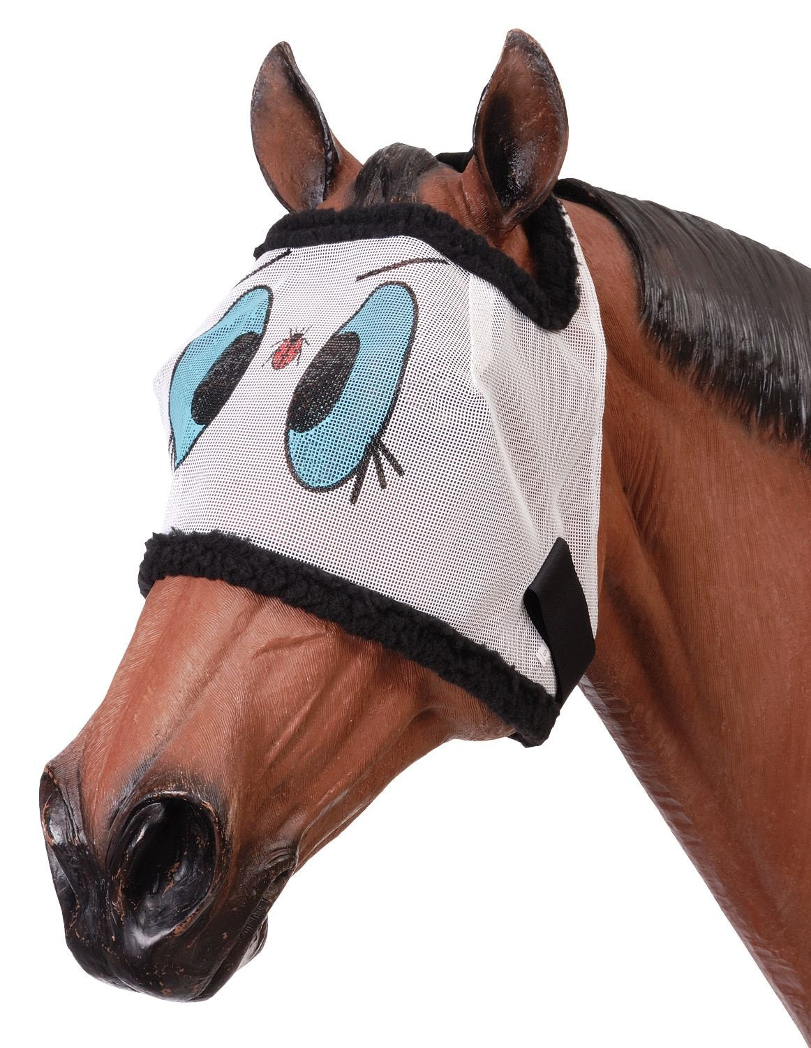 Tough 1 Miniature Novelty Ladybug Mesh Fly Mask, Small