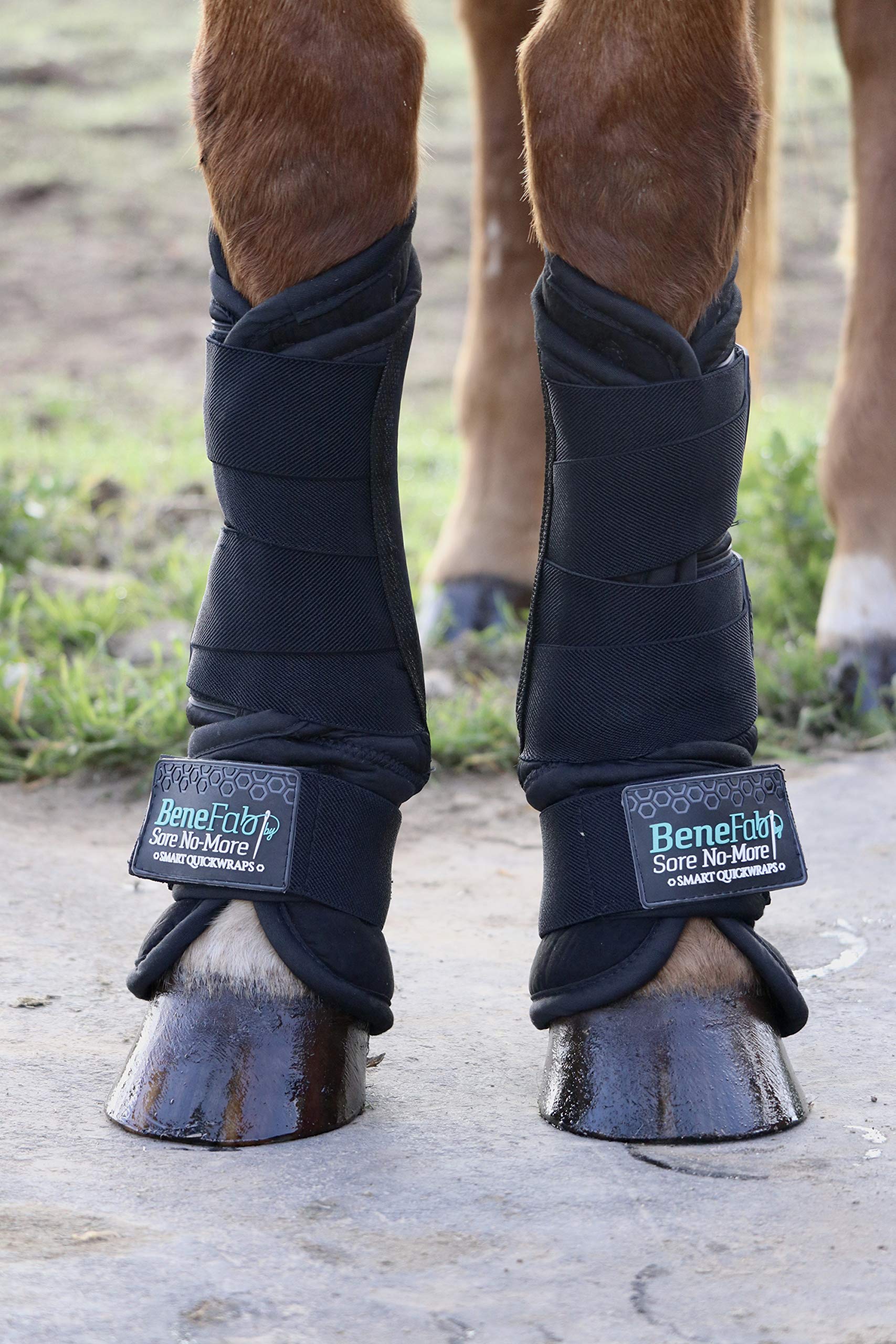 Benefab Therapeutic Smart Front Quickwrap | 1 Pair/2Pcs Wraps With Far-Infrared Technology & Magnetic Therapy | Stable Or Shippi