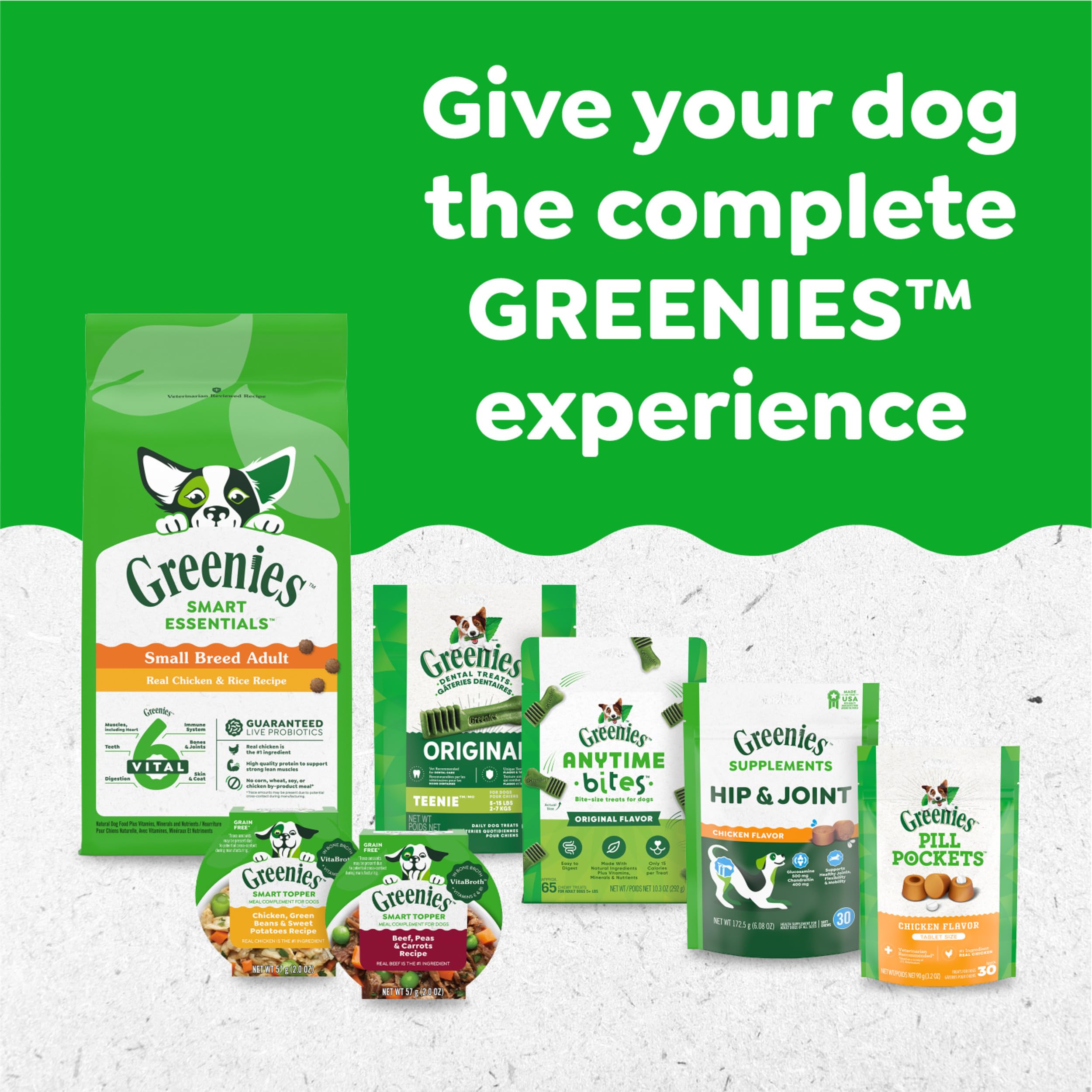 Greenies Petite Natural Dog Dental Care Chews Oral Health Dog Treats, Pumpkin Spice Flavor, 12 oz. (20 Treats)