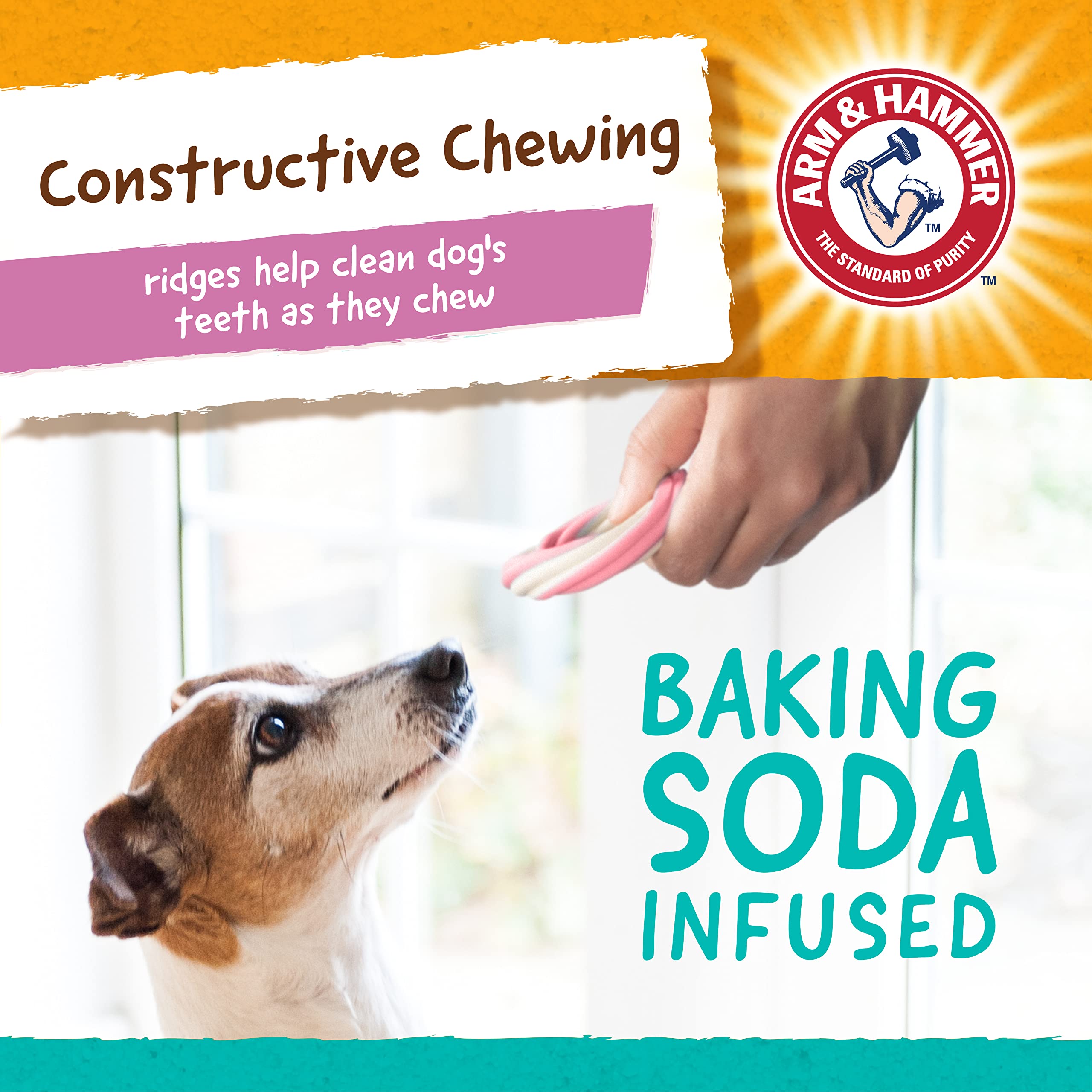 Arm & Hammer for Pets Smoothies Dental Treats for Dogs with Baking Soda and Calcium, Help Fight Bad Breath, Plaque & Tartar With