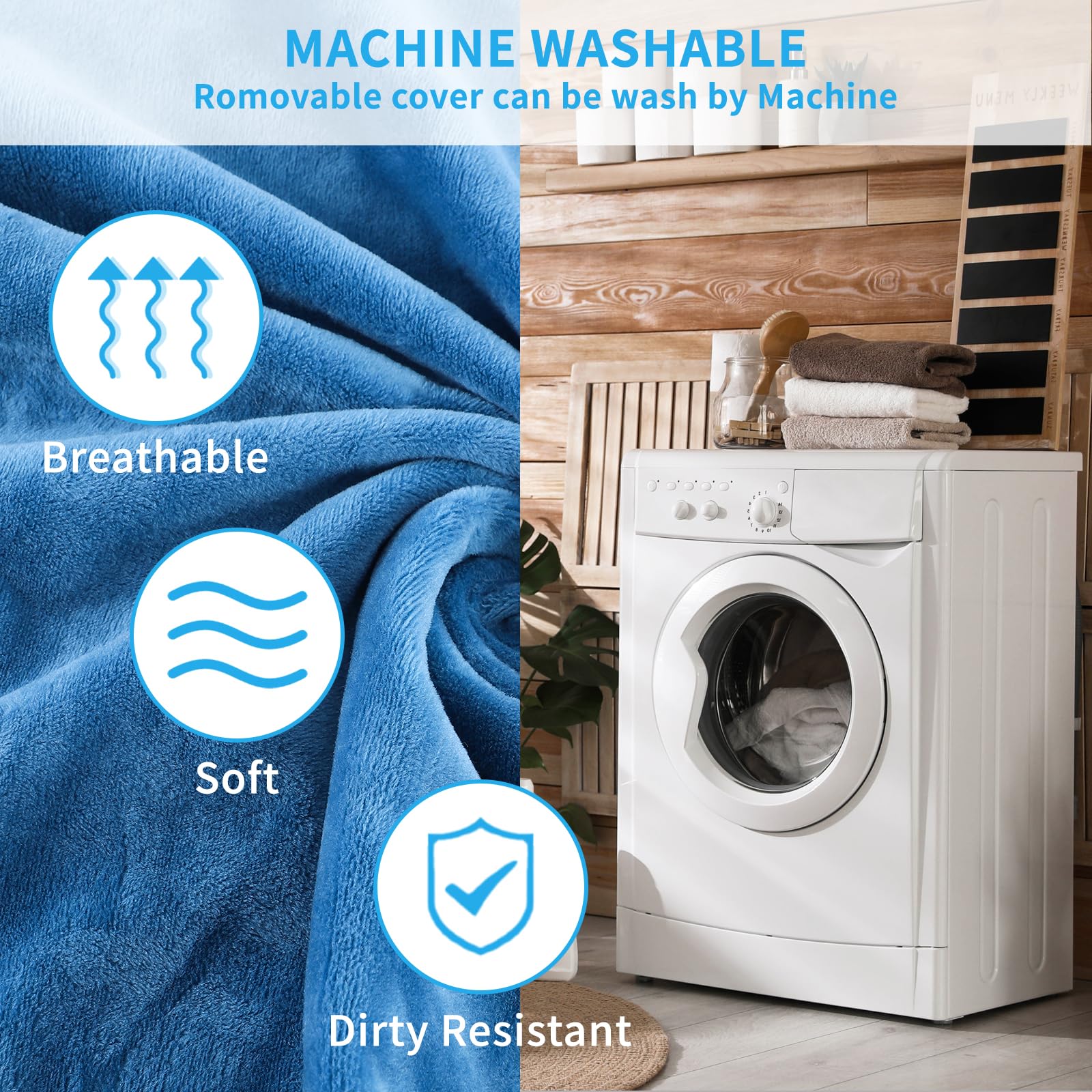 Kekelan Pet Heating Pad For Dogs, Indoor Outdoor Waterproof Electric Heated Pad Mat For Cats With Chew Resistant Cord,5 Timer And 6 Level Temperature Pet Bed Warmer-15.7X27.5