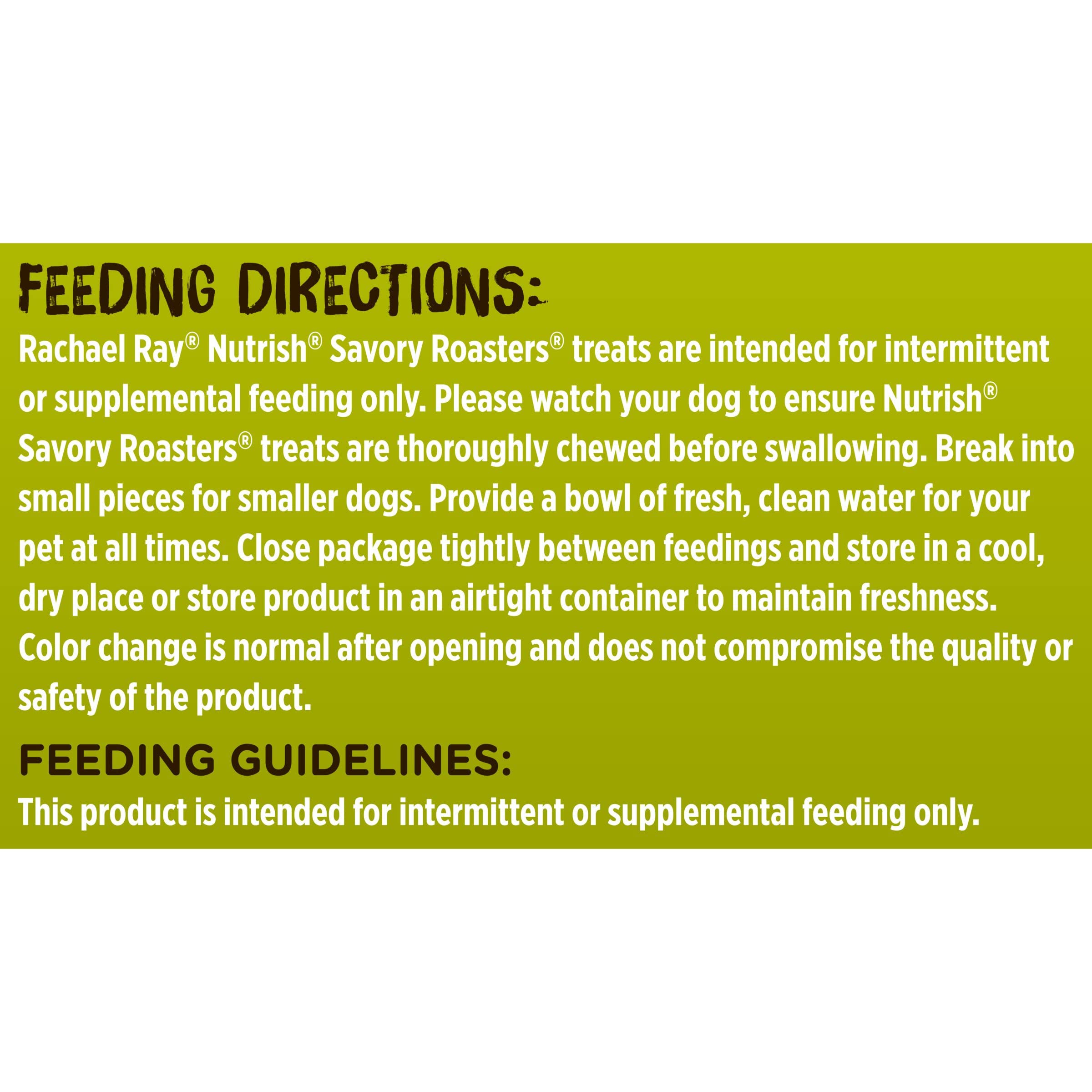 Nutrish Rachael Ray Savory Roasters Real Meat Dog Treats, Roasted Chicken Recipe, 30 oz. Bag