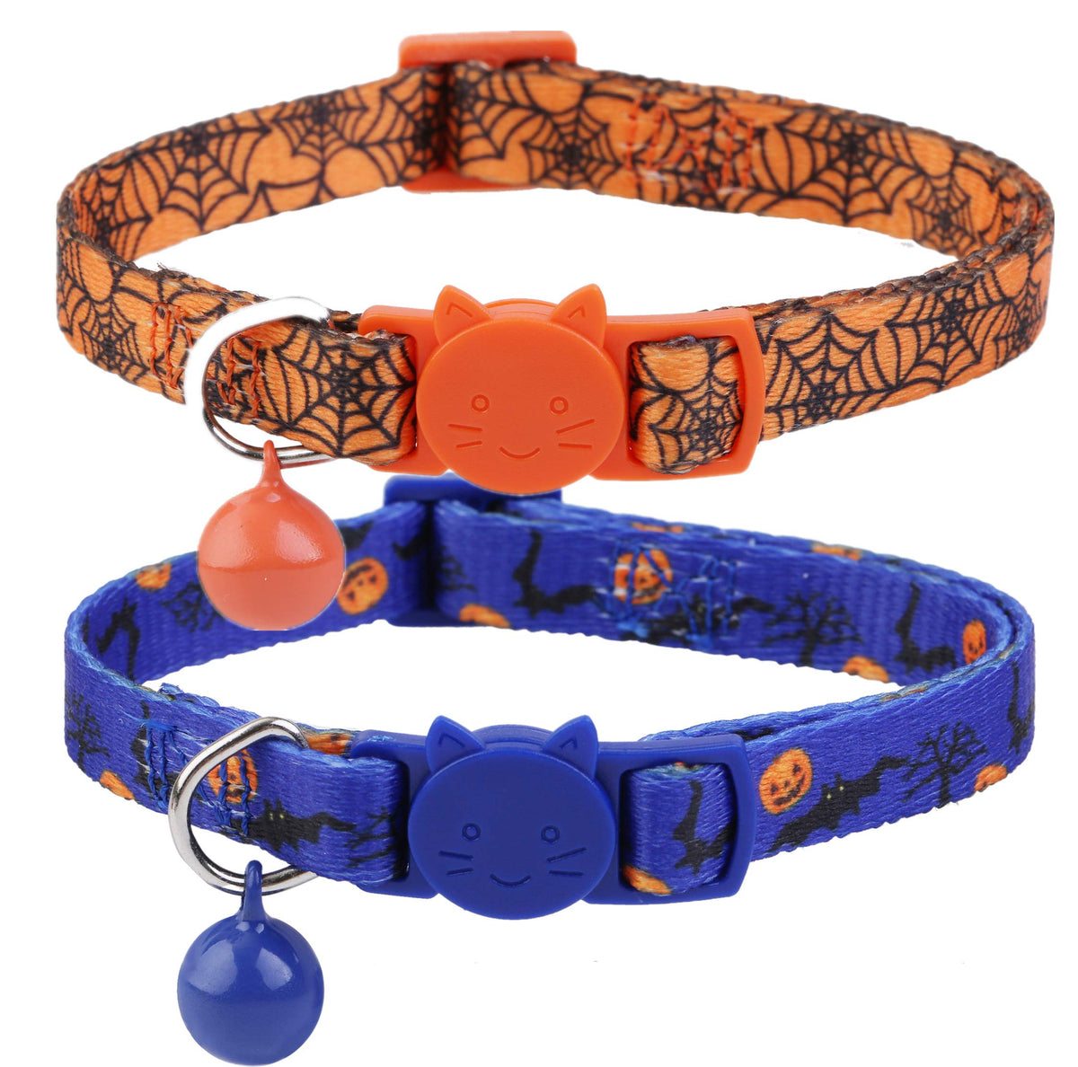 Halloween Cat Collar Set Of 2 Kitten Collars
