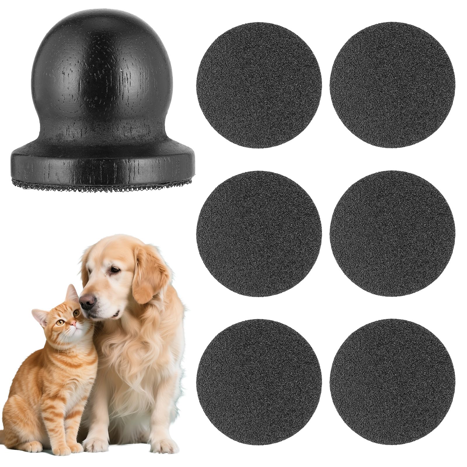 YBEATY Dog Nail File with Replaceable Filing Disc Dog Nail File Scratch Board Replaceable Sandpaper Stress Free Nails Filing Dog