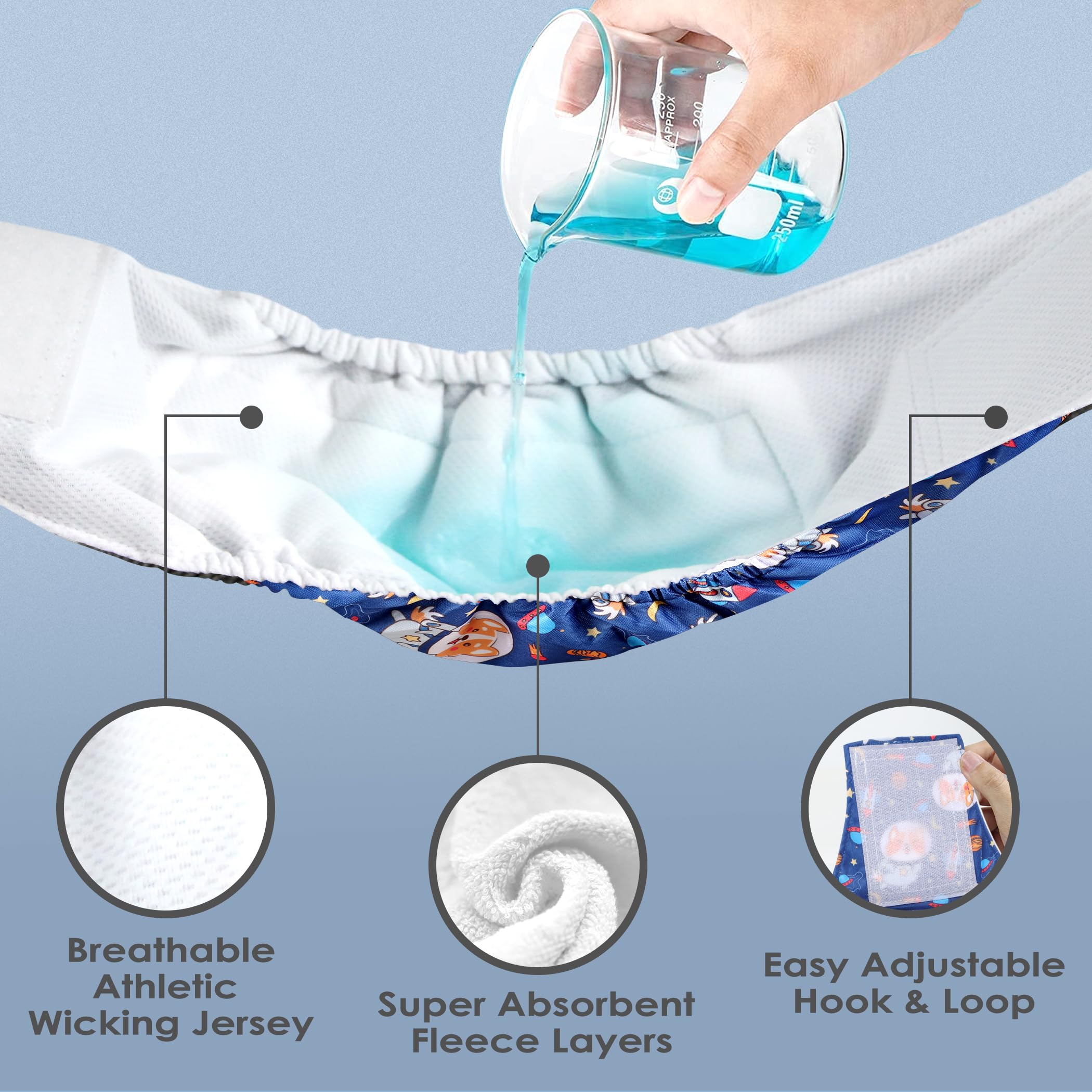 Wegreeco Washable Male Dog Belly Band (Stylish Pattern)- Pack Of 3 - Washable Male Dog Belly Wrap, Dog Diapers Male (Funny Dogs, Medium)