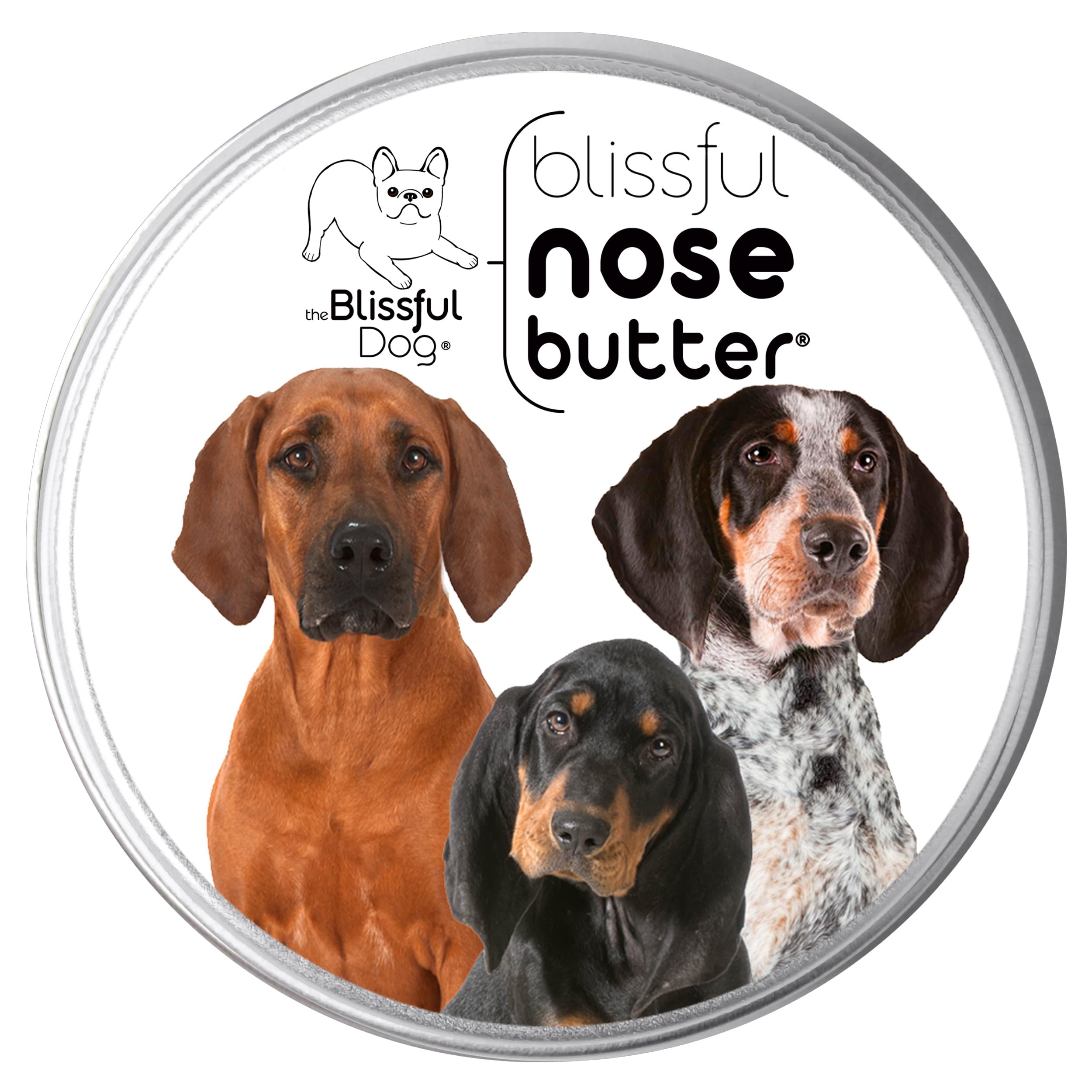 The Blissful Dog Coonhound Unscented Nose Butter, 4-Ounce