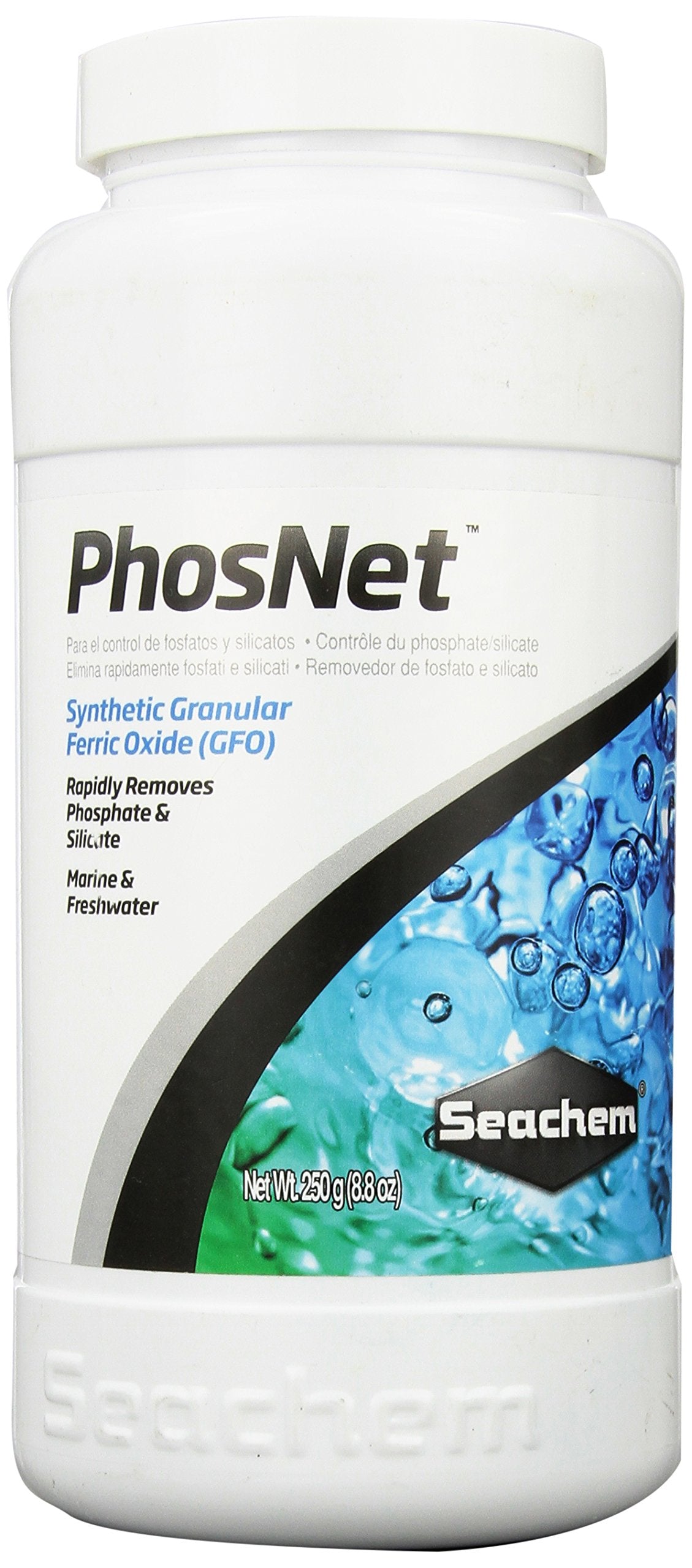 Seachem Phosnet Phosphate Silicate Remover Aquarium Filter Media, 250G/8.8Oz (001443)