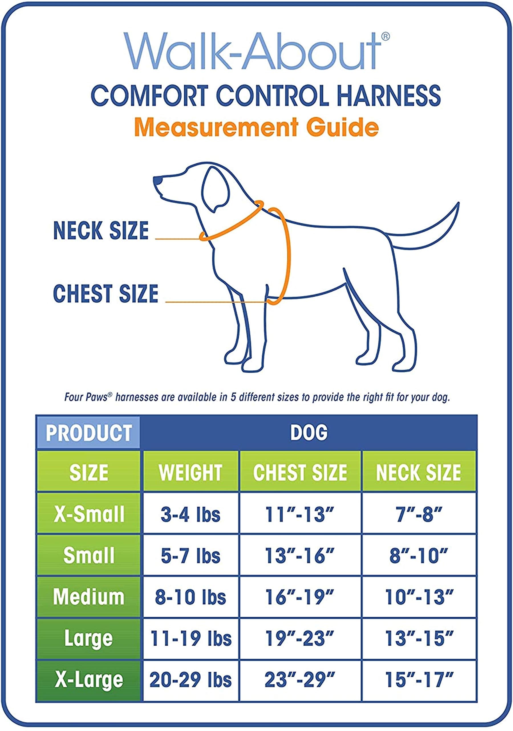 Four Paws Walk-About Comfort Control No-Pull Harness For Dogs, Adjustable Soft Padded Breathable Air Mesh Dog Vest For Walking, Red, Large