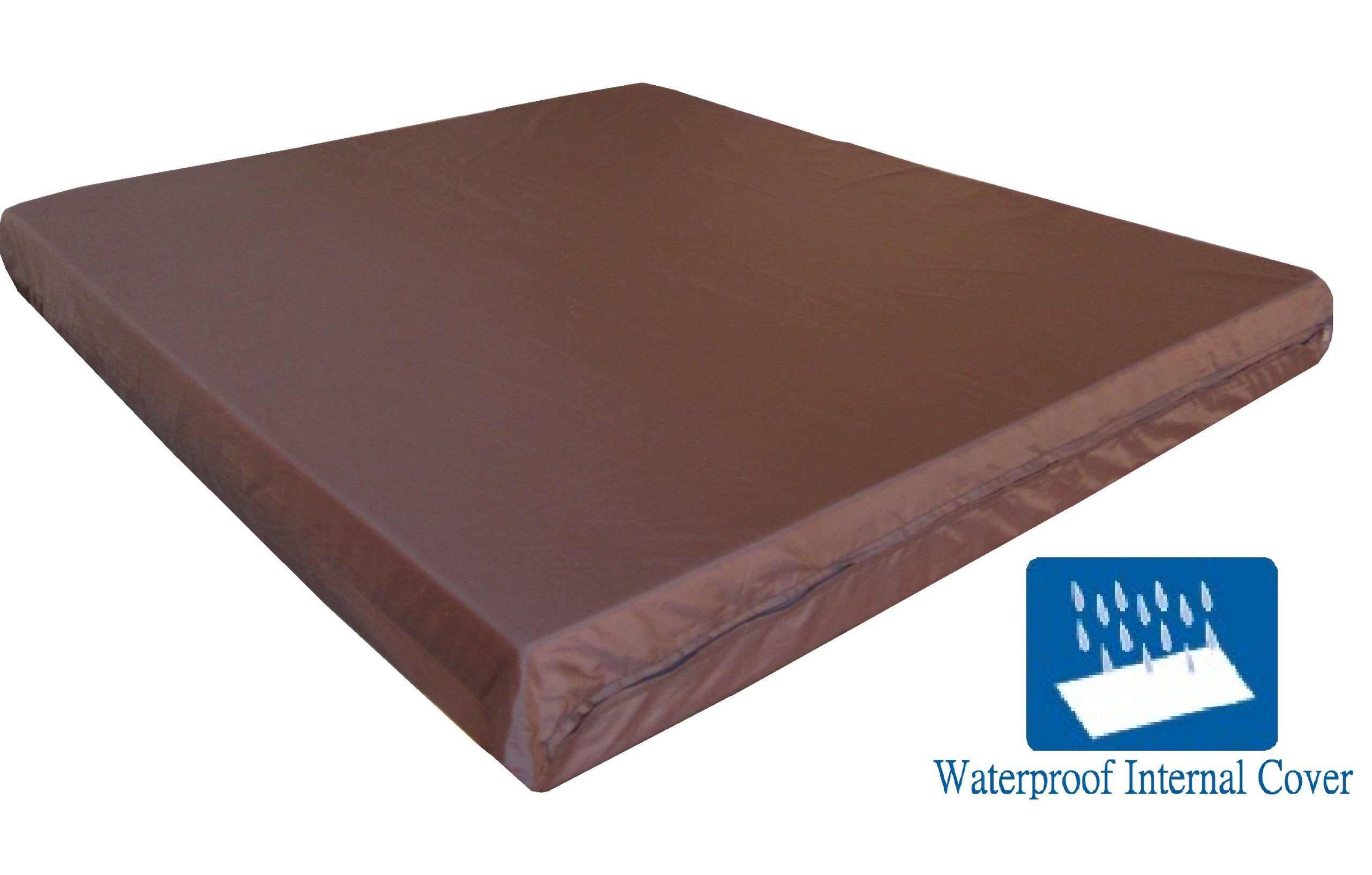 Ehomegoods 41X27 X4 Sudan Brown Orthopedic Waterproof Memory Foam Pet Pad Bed For Medium Large Dog Crate Size 42''X28'' With 2 E