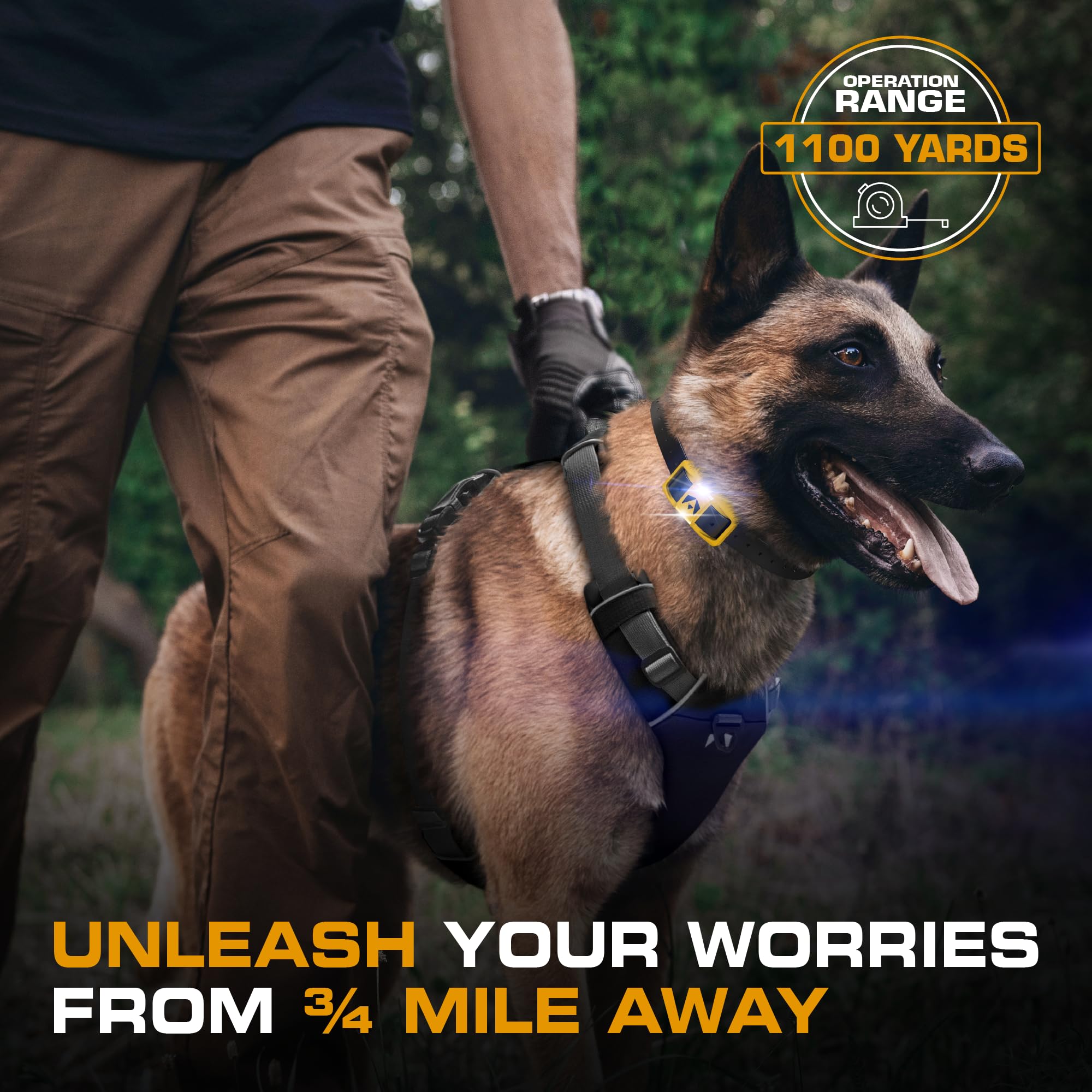 Invirox Dog Shock Collar With Remote Contol [Ultra K9] 124 Training Levels, 4 Powerful Modes With Night-Light And  Mile Range 10