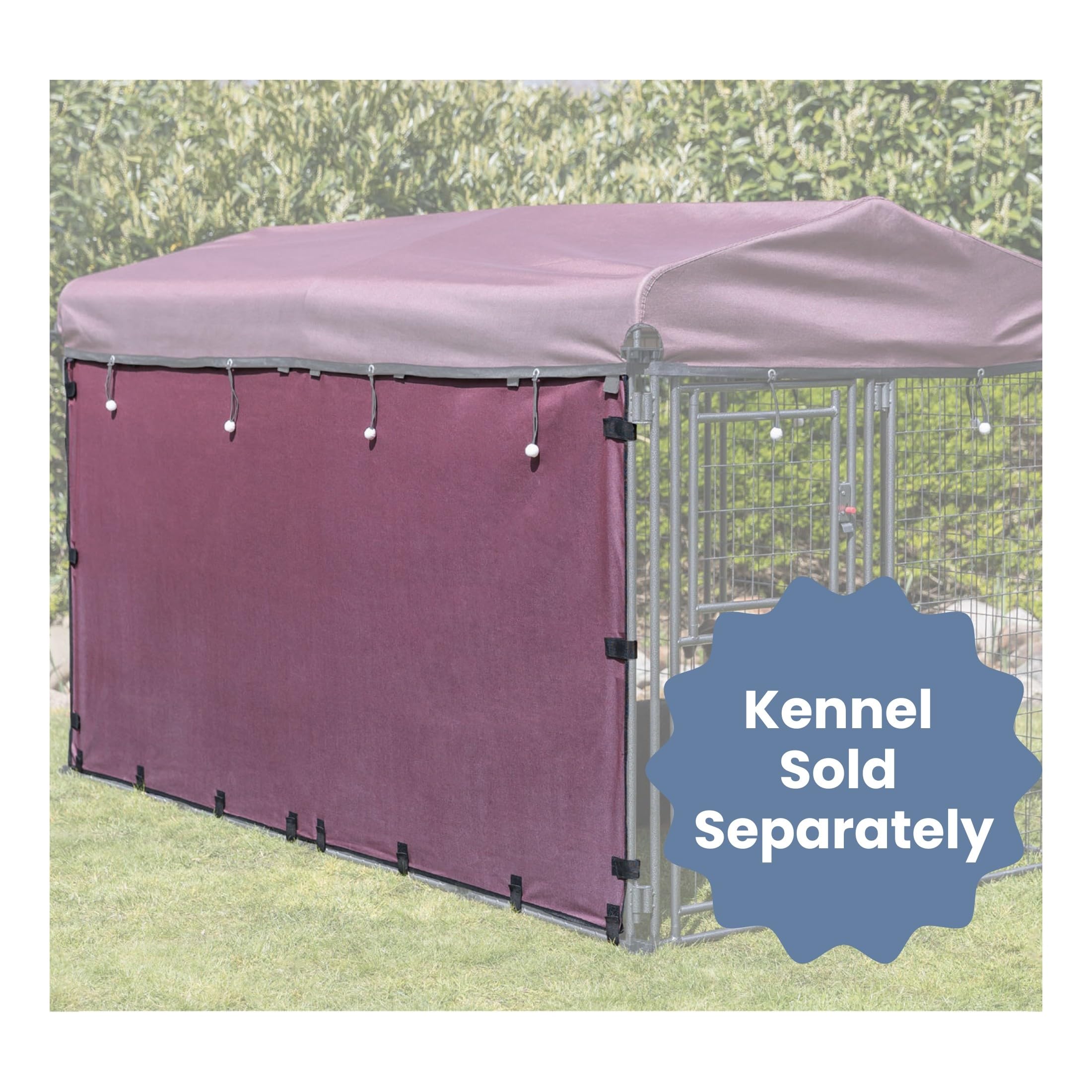 Trixie Dog Kennel Sunshade, All Weather Protection Side Panels, Fits 8X4X4.5-Ft Kennel, Xxl