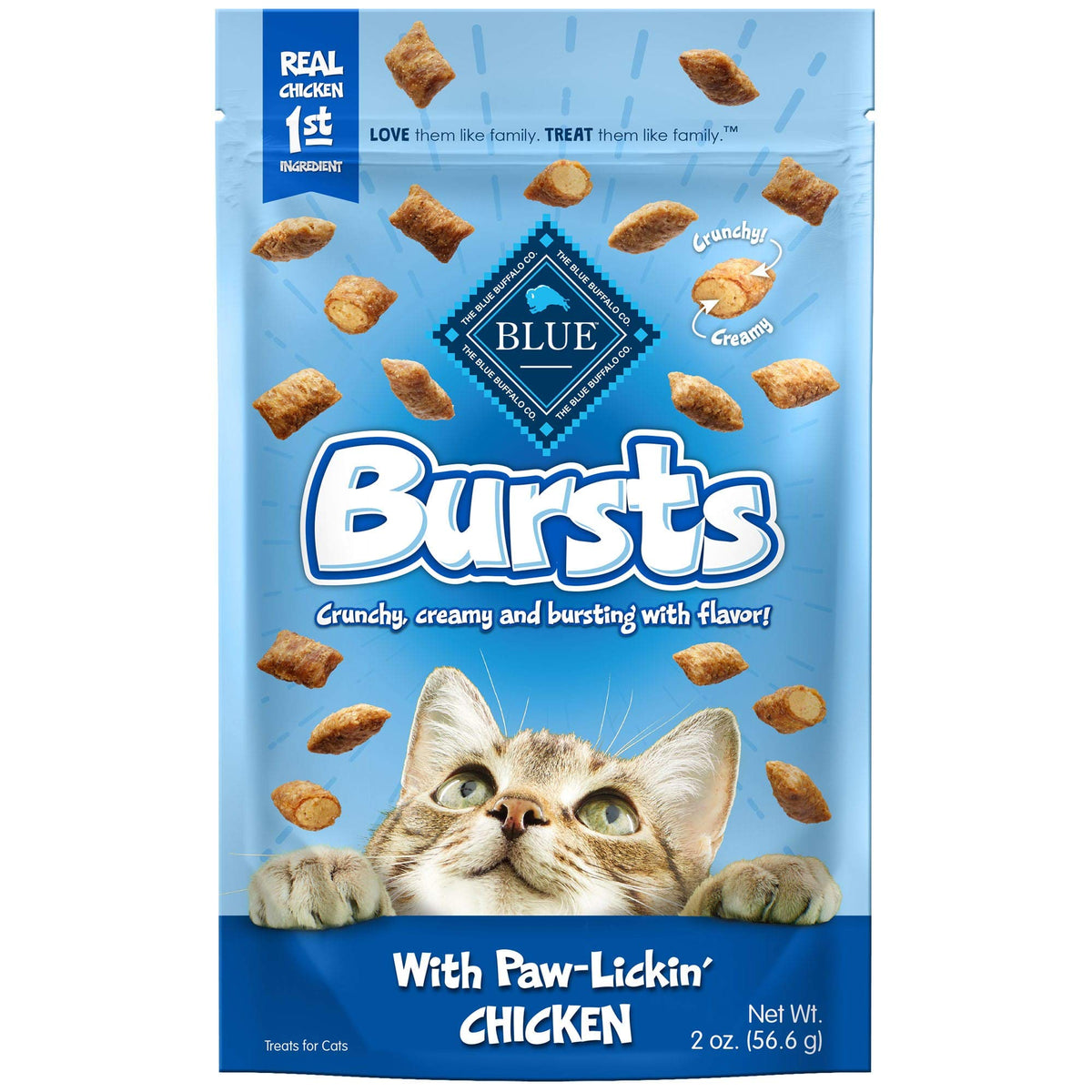 Blue Buffalo Bursts Feline Chicken Flavour Cat Treats, 2 Oz.