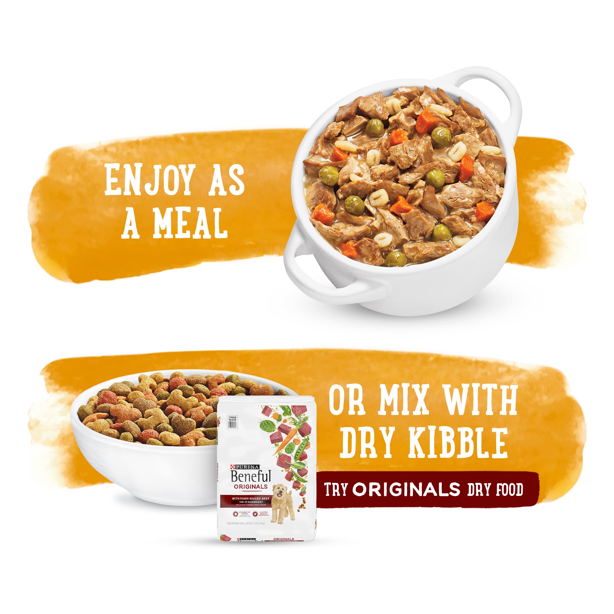 Purina Beneful Gravy Wet Dog Food, Prepared Meals Chicken Stew - (8) 10 oz. Tubs