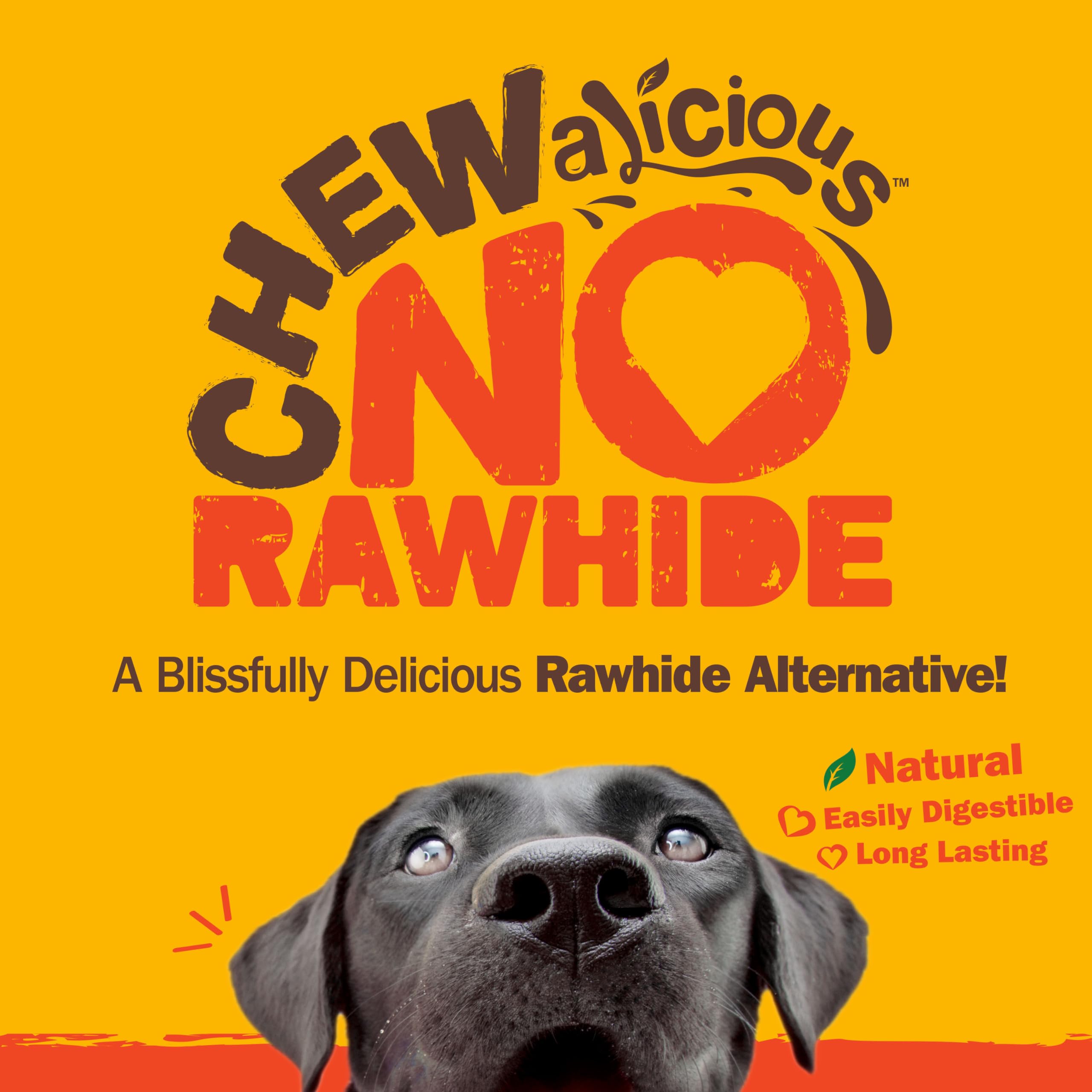 Cadet Chewalicious Chewy N Crunchy Spiral Dog Treats, Limited Ingredient, Rawhide-Free, Long-Lasting Chews for Dogs Made with R